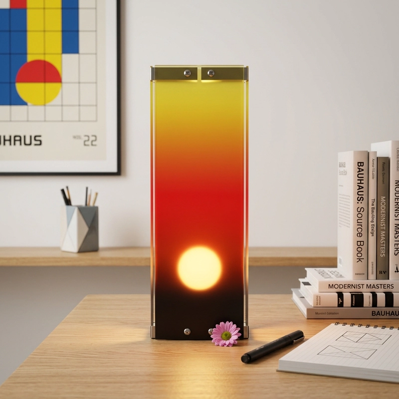 EP Light Modern Triangular Table Lamp with LED Lighting