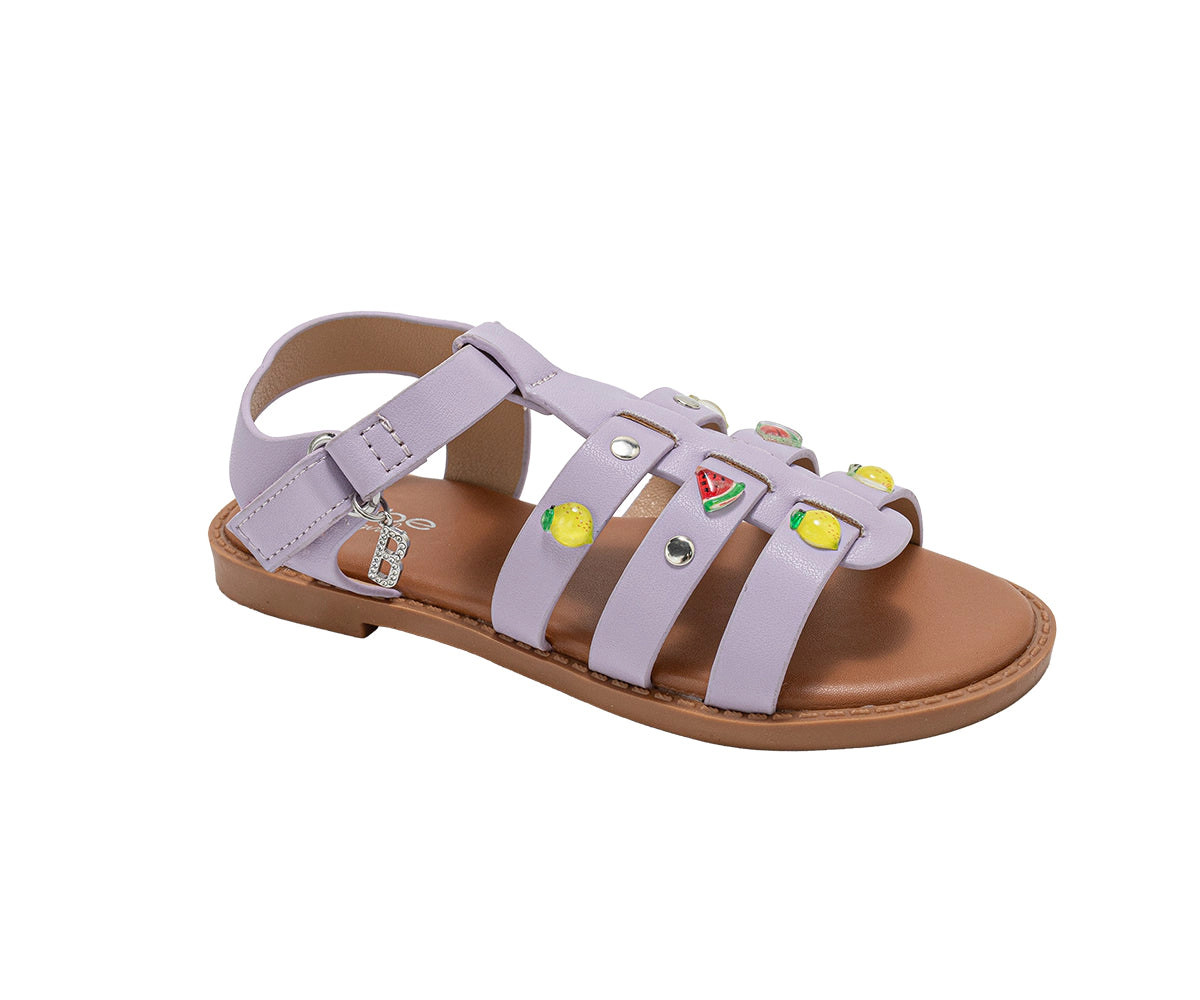 bebe Girl's Sandals - Strappy Flat and Studded Summer Shoes