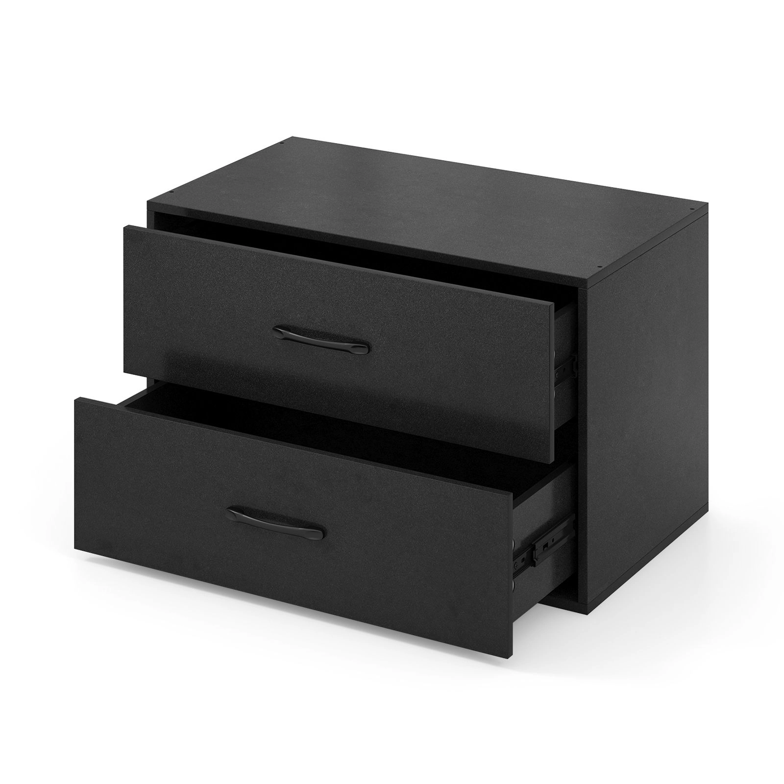 SlickBlue 2 Drawer Storage Organizer Cabinet with Stackable Design
