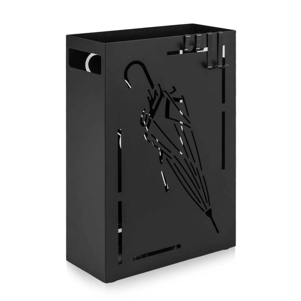 Hivvago Rectangular Umbrella Holder Rack with Removable Drip Tray
