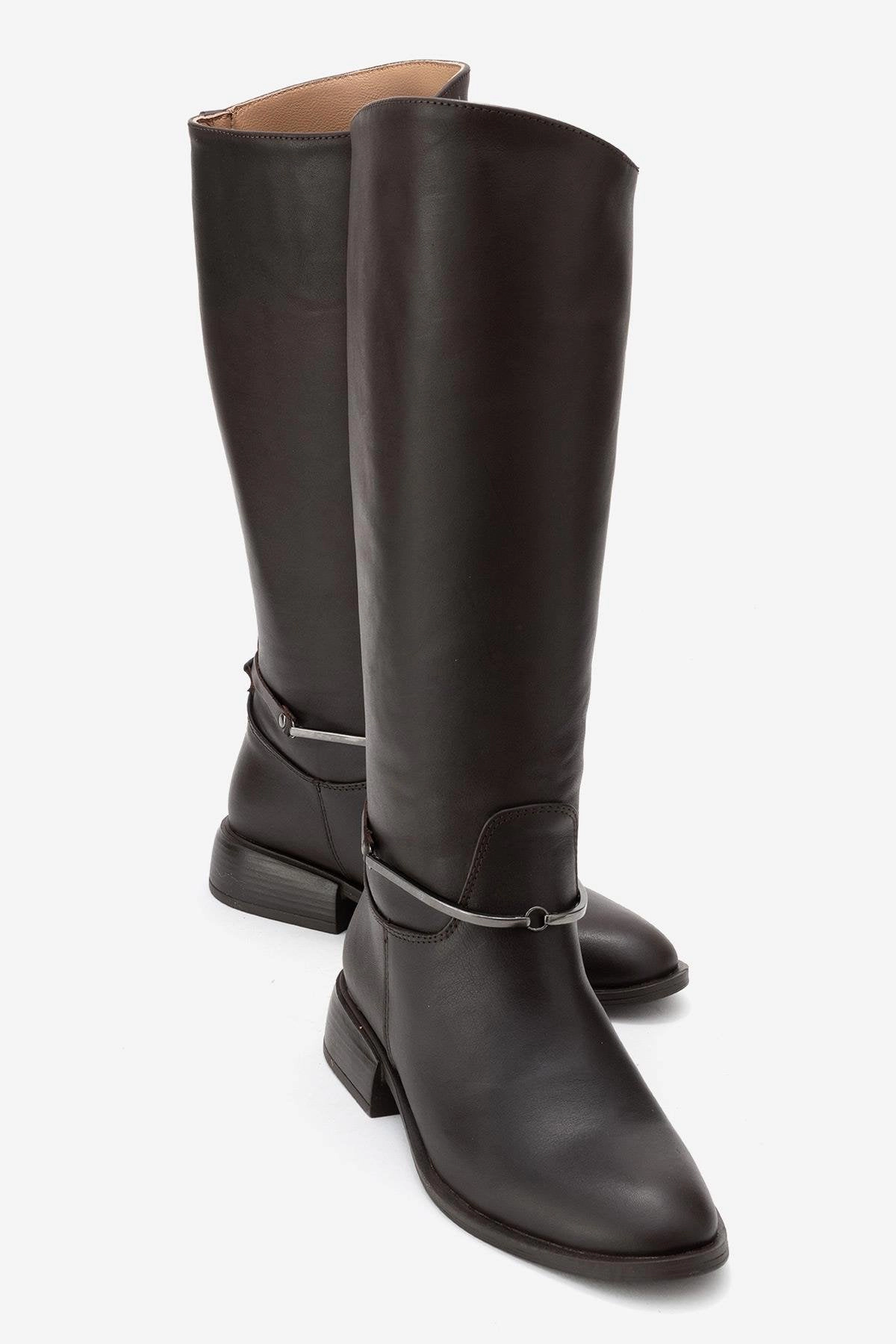 Forever & Always Womens Ansel Leather Riding Boot