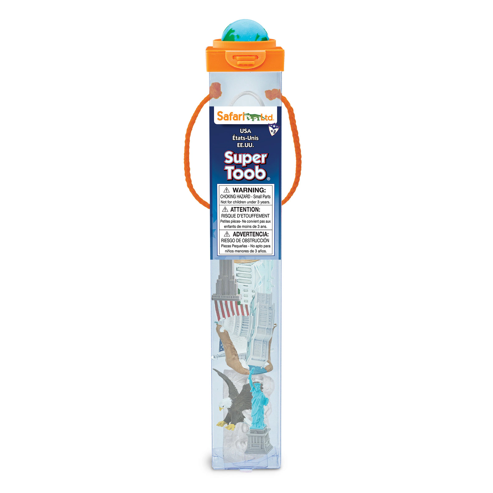 Safari Ltd. - USA Super TOOB - contains 12 Mini Figurines