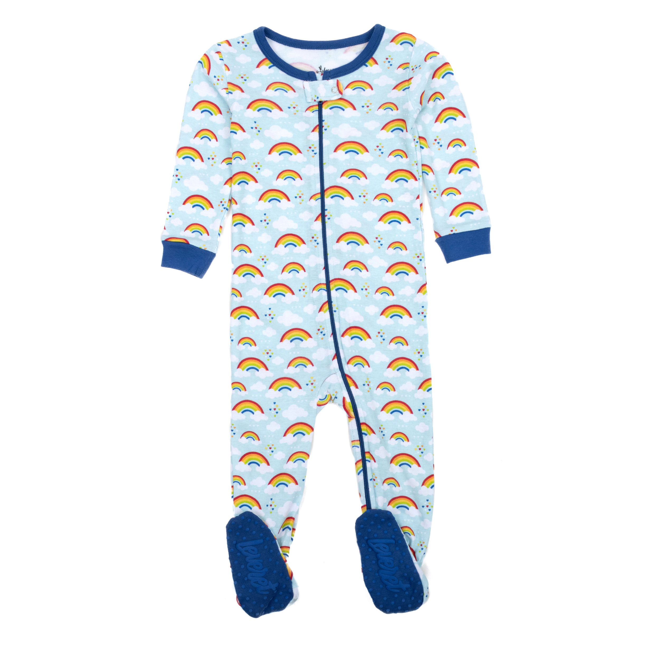 Leveret Baby/Toddler Rainbow Cotton Footed Pajamas