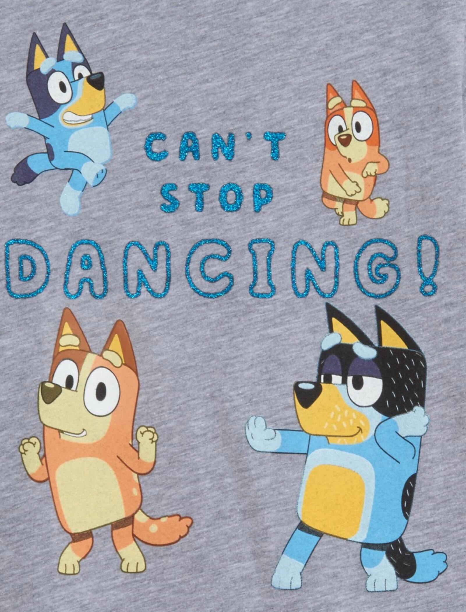 Bluey Girls' Glitter Graphic T-Shirt