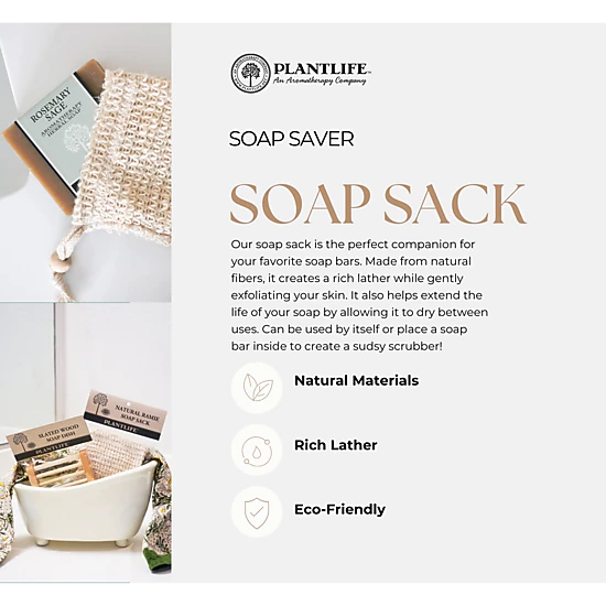 Plantlife Ramie Soap Sack - Reusable Soap Saver