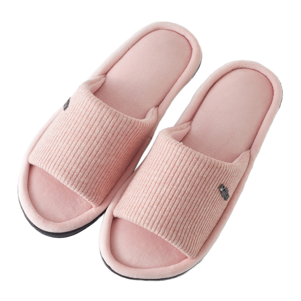 Roxoni Women’s Open Toe Indoor Slippers Soft Plush Slide Comfort Non Slip Sole Cozy Home Footwear