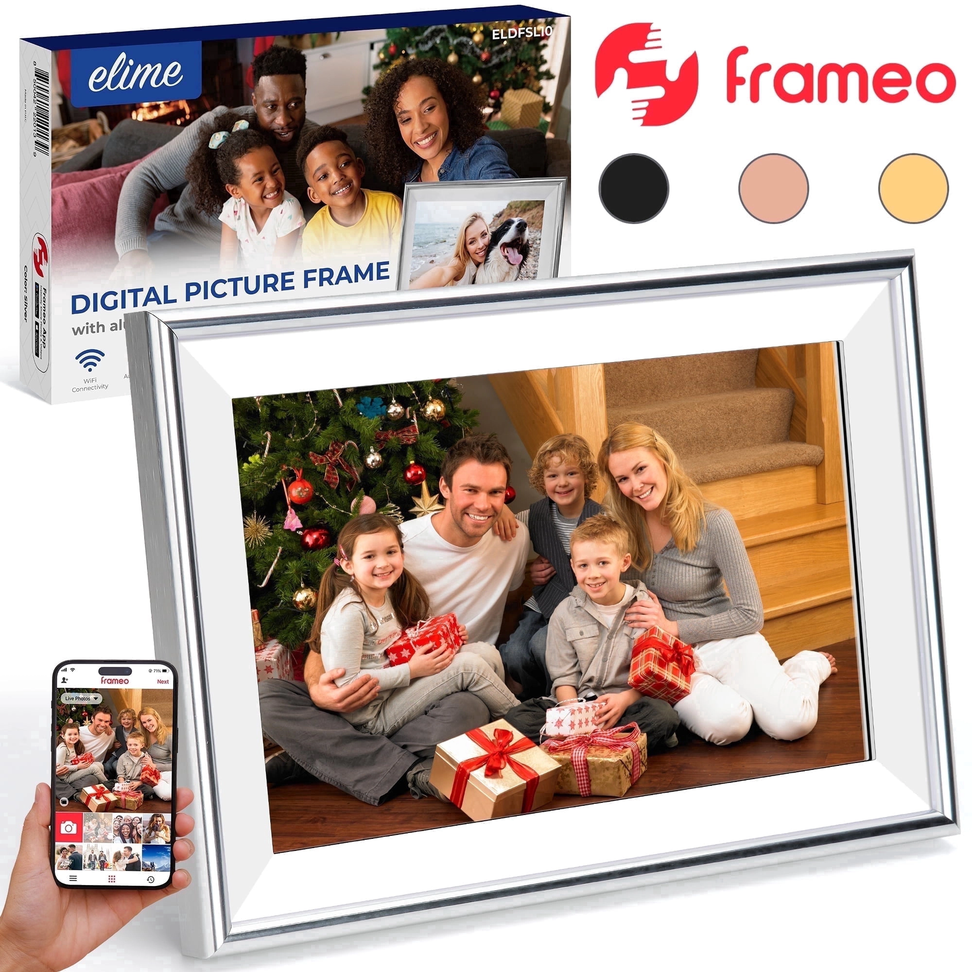 ELIME 10.1 Inch Wi-Fi Digital Picture Frame