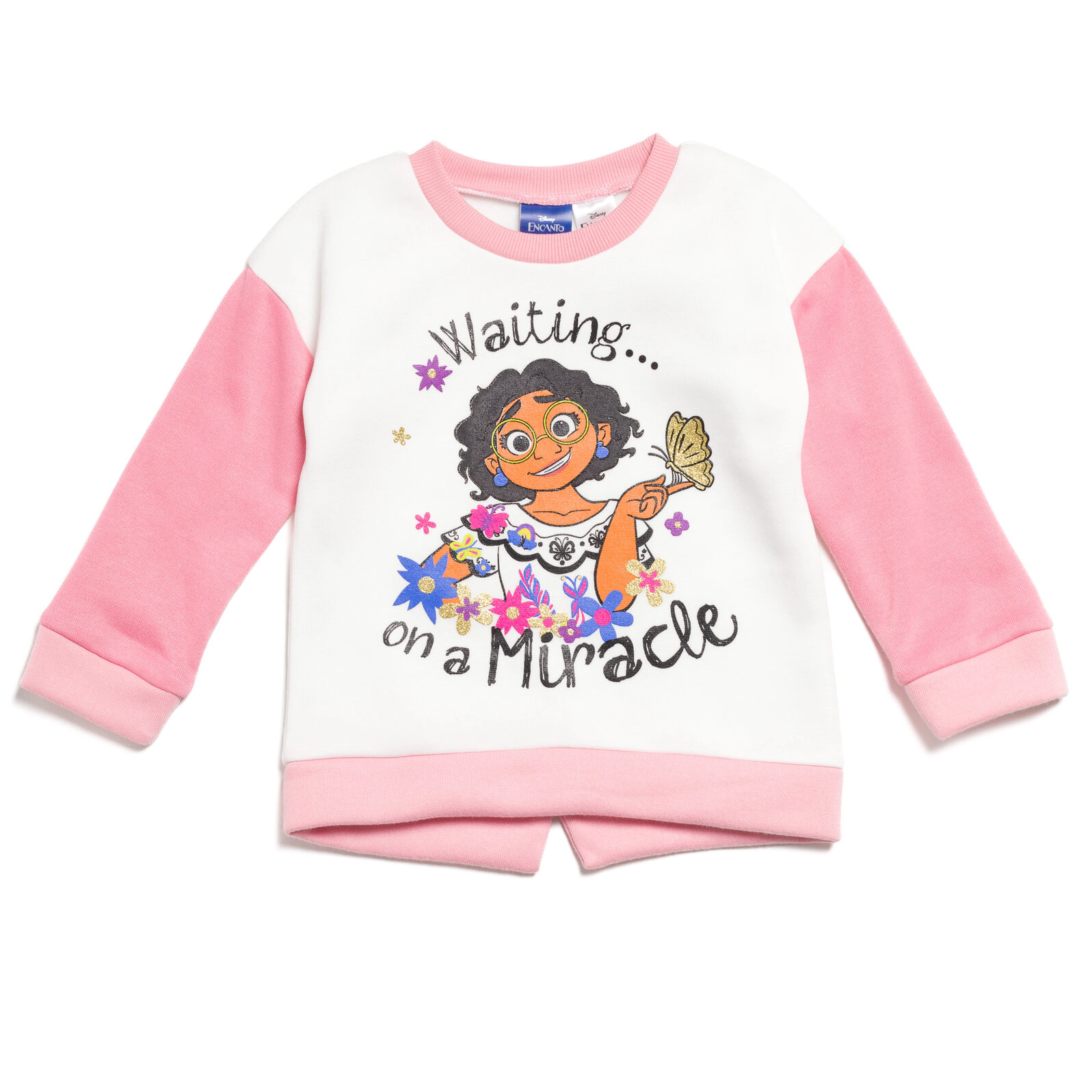 Disney Encanto Mirabel Girls' 2-Piece Fleece Sweatshirt and Pants Set