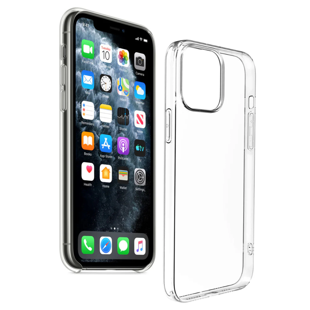 Qixxronics Transparent Case for iPhone 12 Pro Shockproof Phone Case Protective Cellphone Cover for iPhone 12 Pro