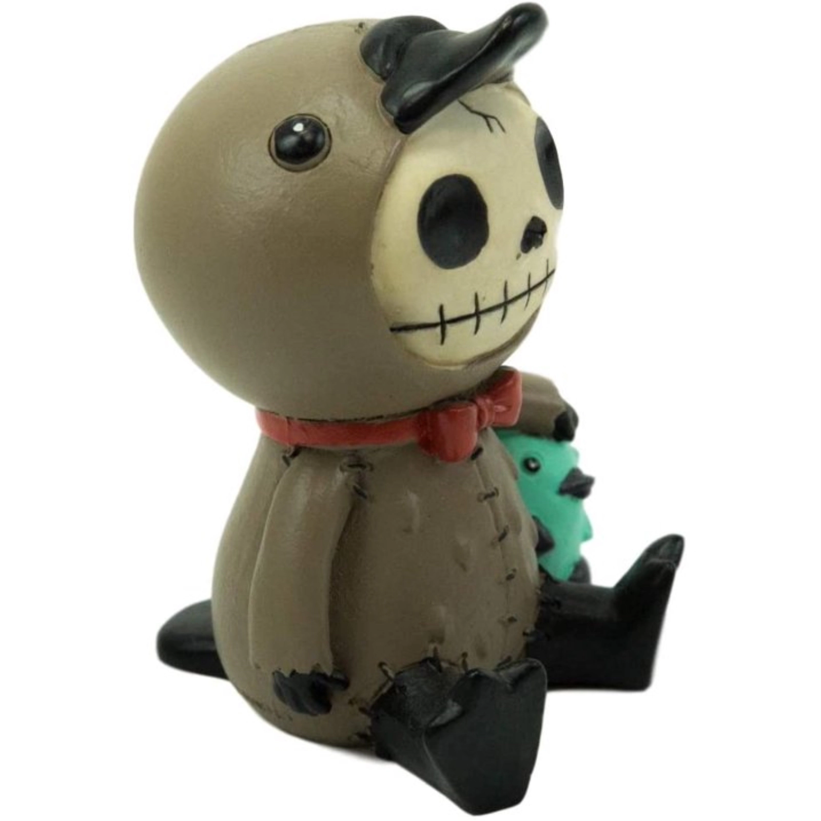 Pacific Giftware Furrybones Large Platypus Bill Holding Egg Skeleton in Costume Figurine 4 inch