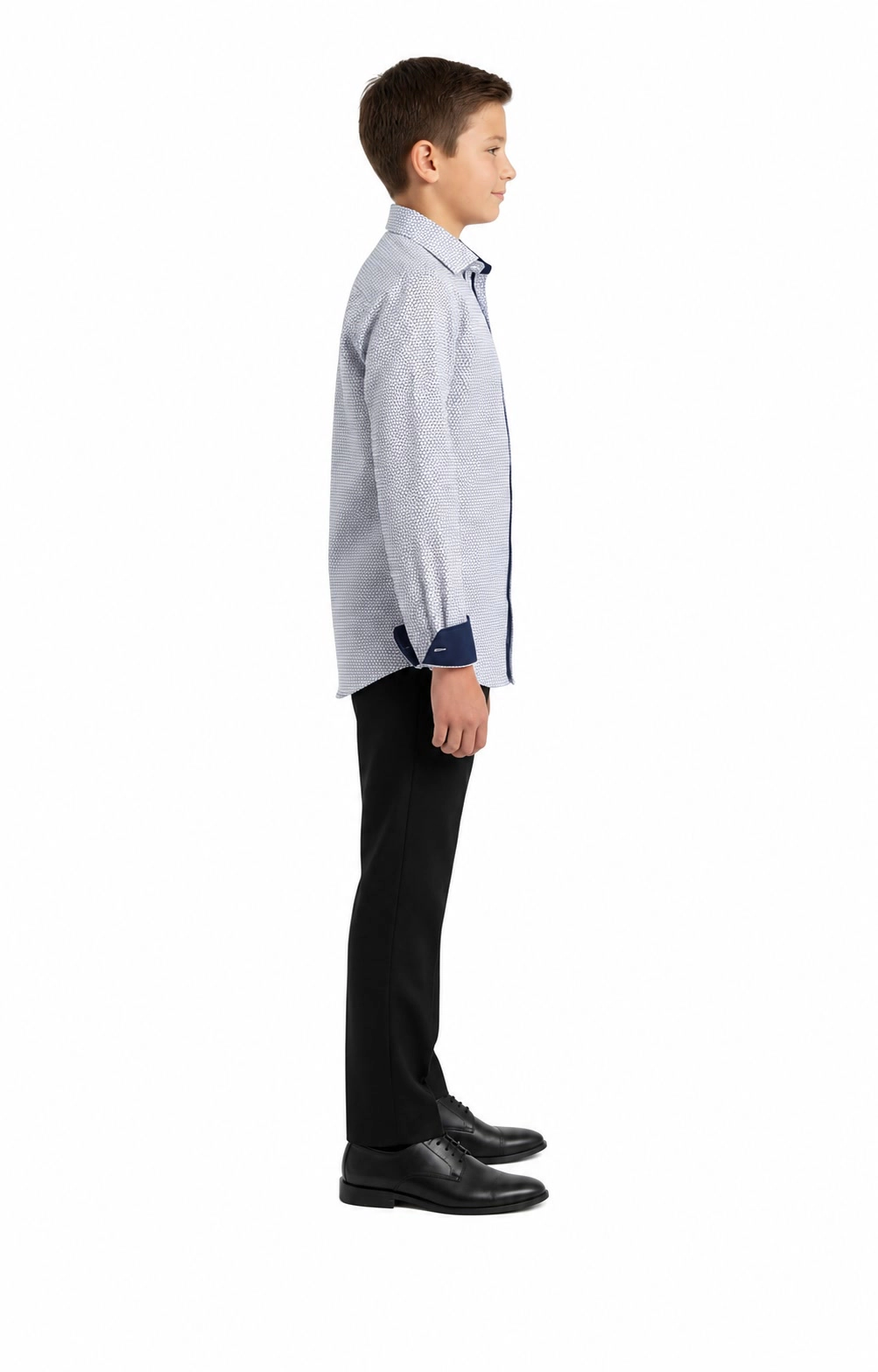 Elie Balleh Boys Slim Fit Honeycomb Button-Down Shirt