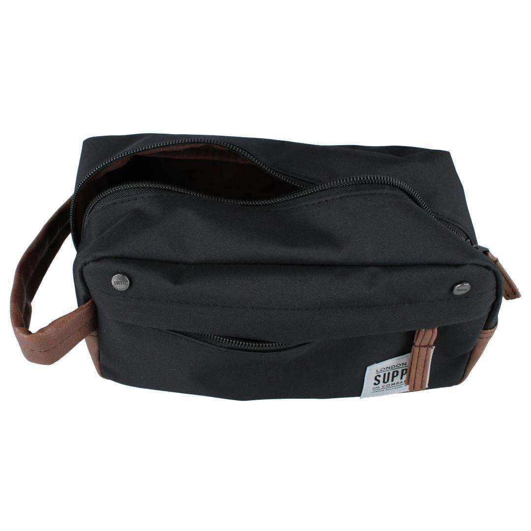 London Fog Men's Accessory Case Travel Kit with Carrying Handle