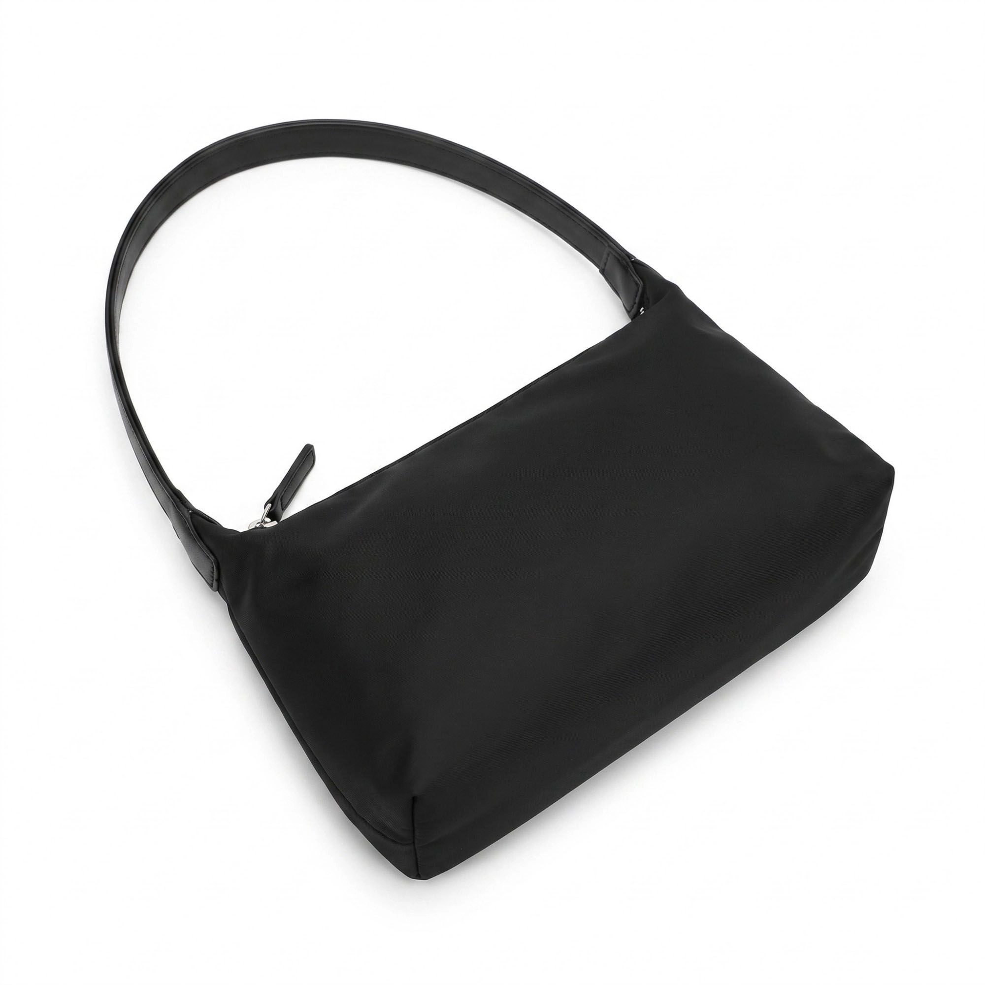 Alilang Women's Minimalist Shoulder Bag with Top Zipper and Slim Rectangular Silhouette 8.3x4.7x2in