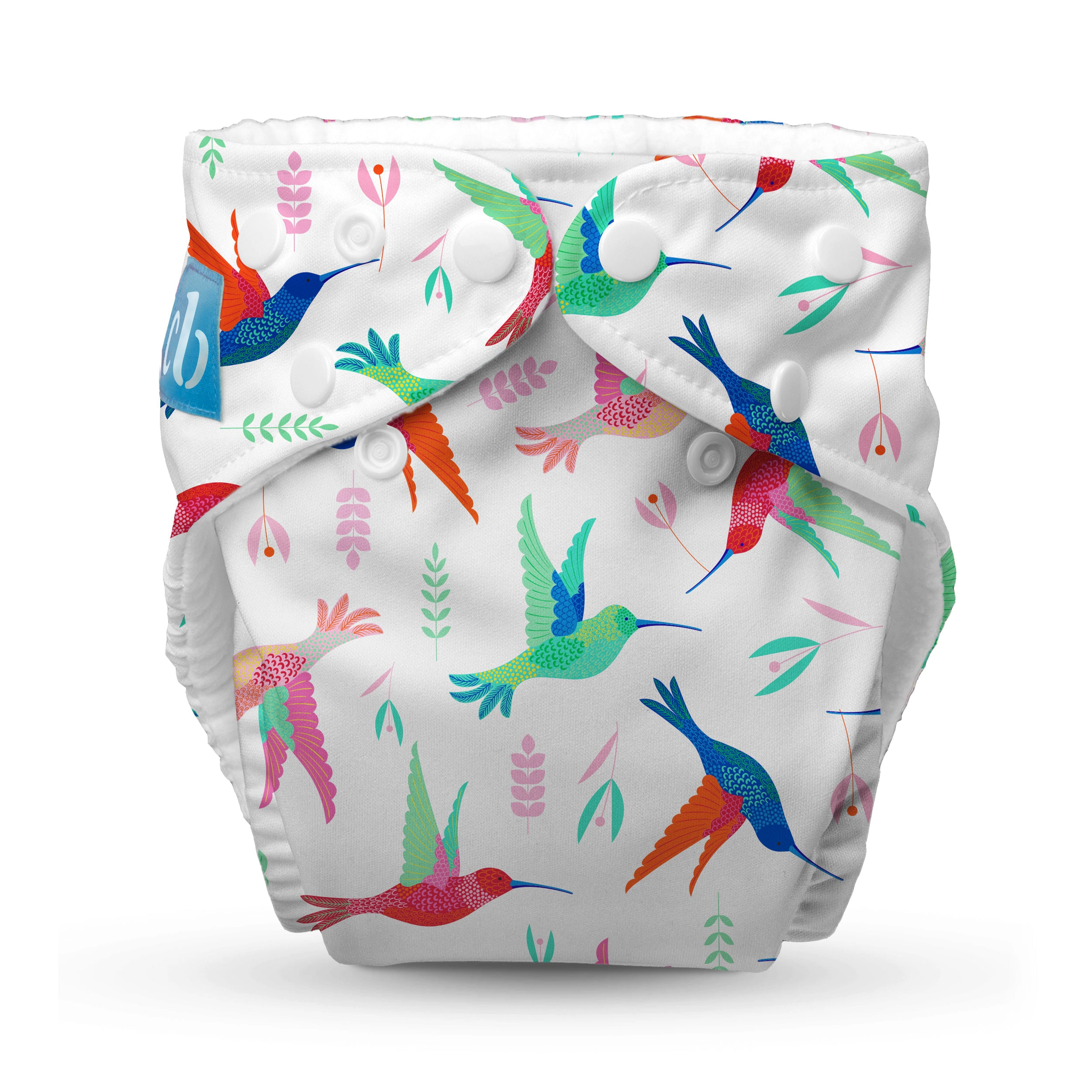 Charlie Banana One-Size Reusable Cloth Diaper with Fleece Lining and Deluxe Insert