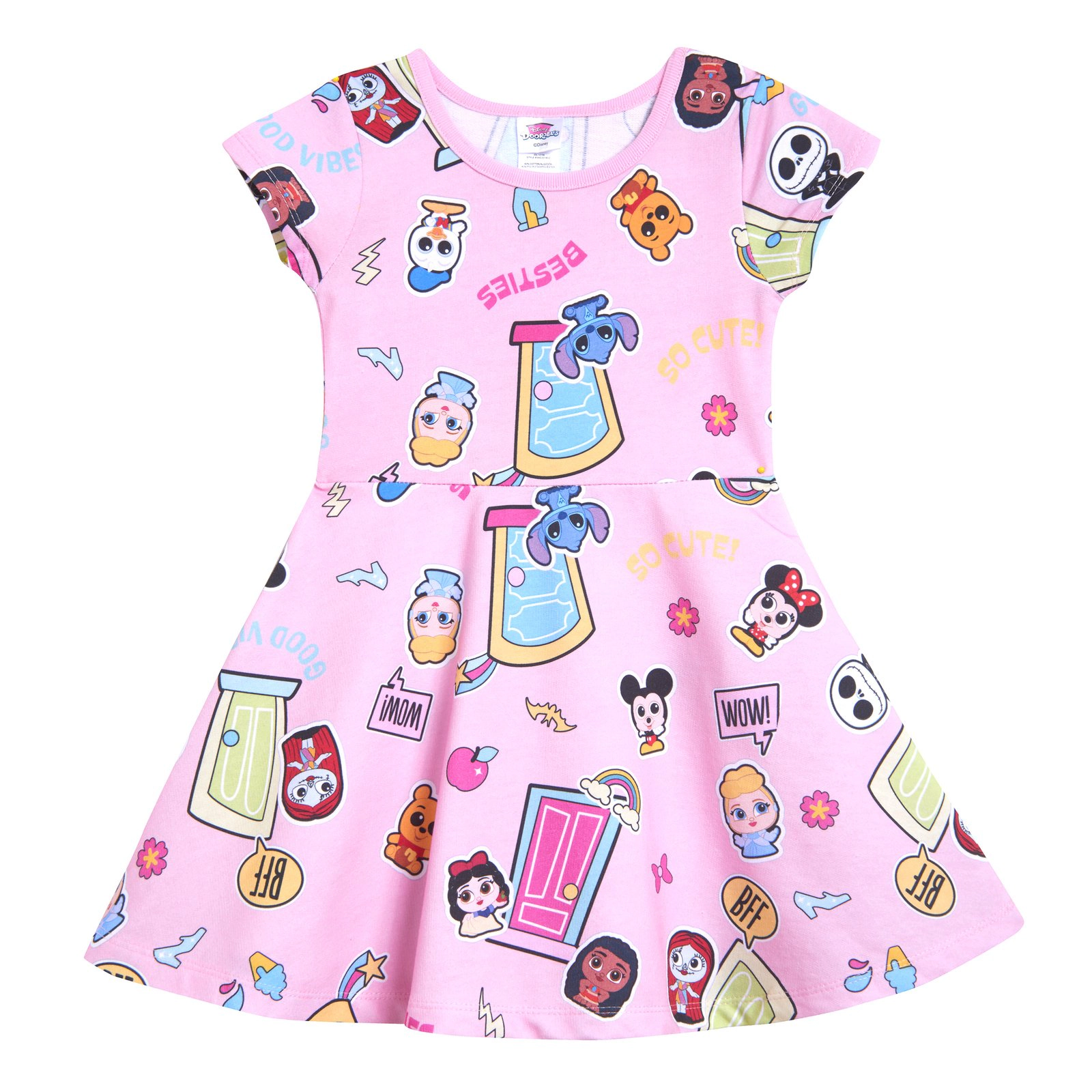 Disney Girls' Short Sleeve Skater Dress