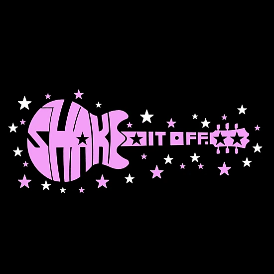 LA Pop Art Girl's Word Art Sweatshirt - Shake It Off
