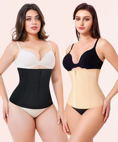 Nebility Women Zipper Tummy Control Waist Trainer Corset