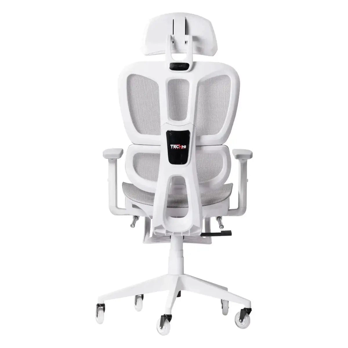 Platinum-Level Office Chairs Techni Sport AIRFLEX2.0 White Mesh Gaming Chair - Ergonomic, Breathable, 110° Recline