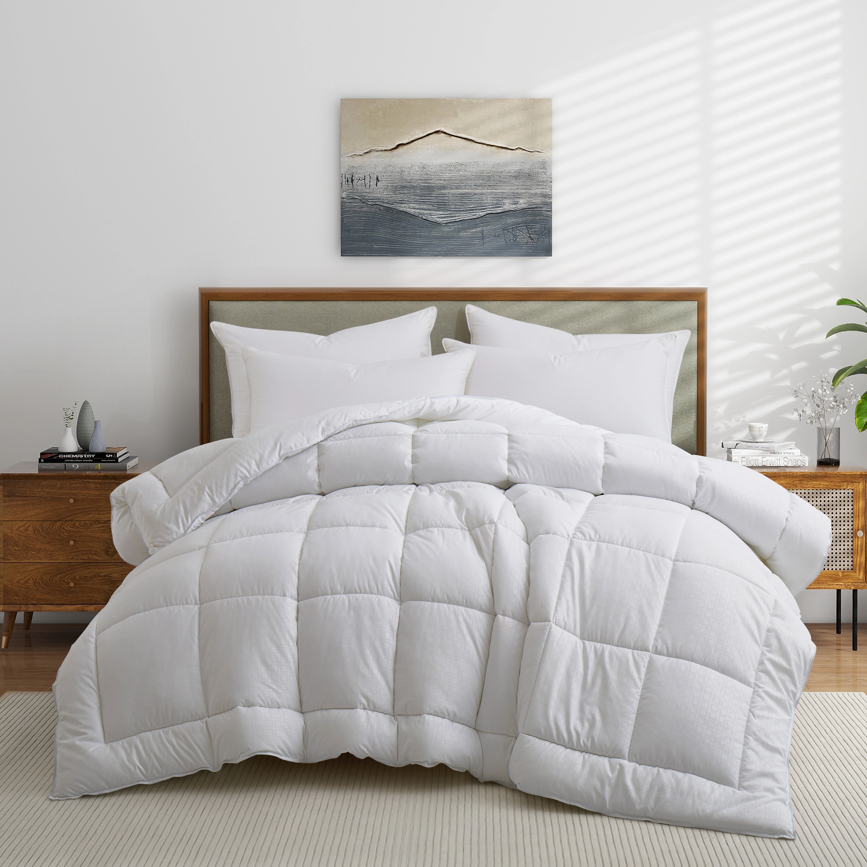 Unikome All Season Down Alternative Quilted Comforter, Year-Round Use Soft Duvet Insert