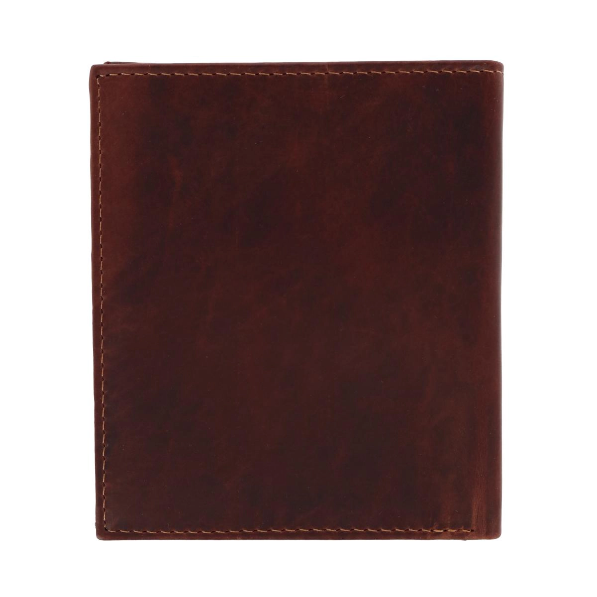 American Bison Men's Oil Pull Up Leather Hipster Wallet