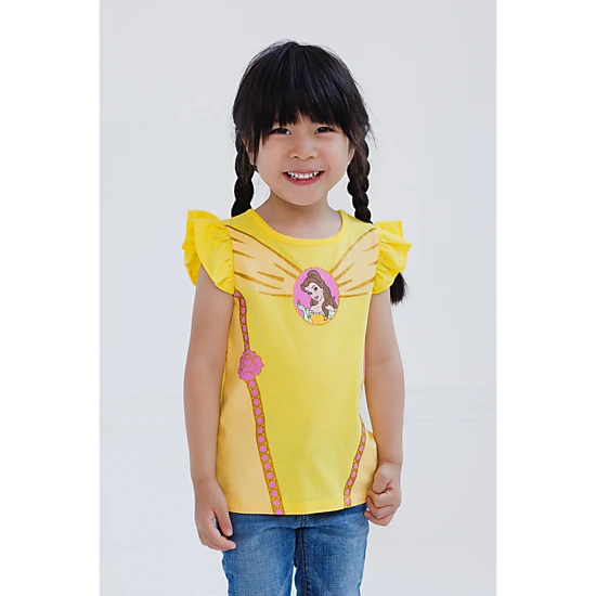Disney Girls' 2-Pack Short Sleeve T-Shirts