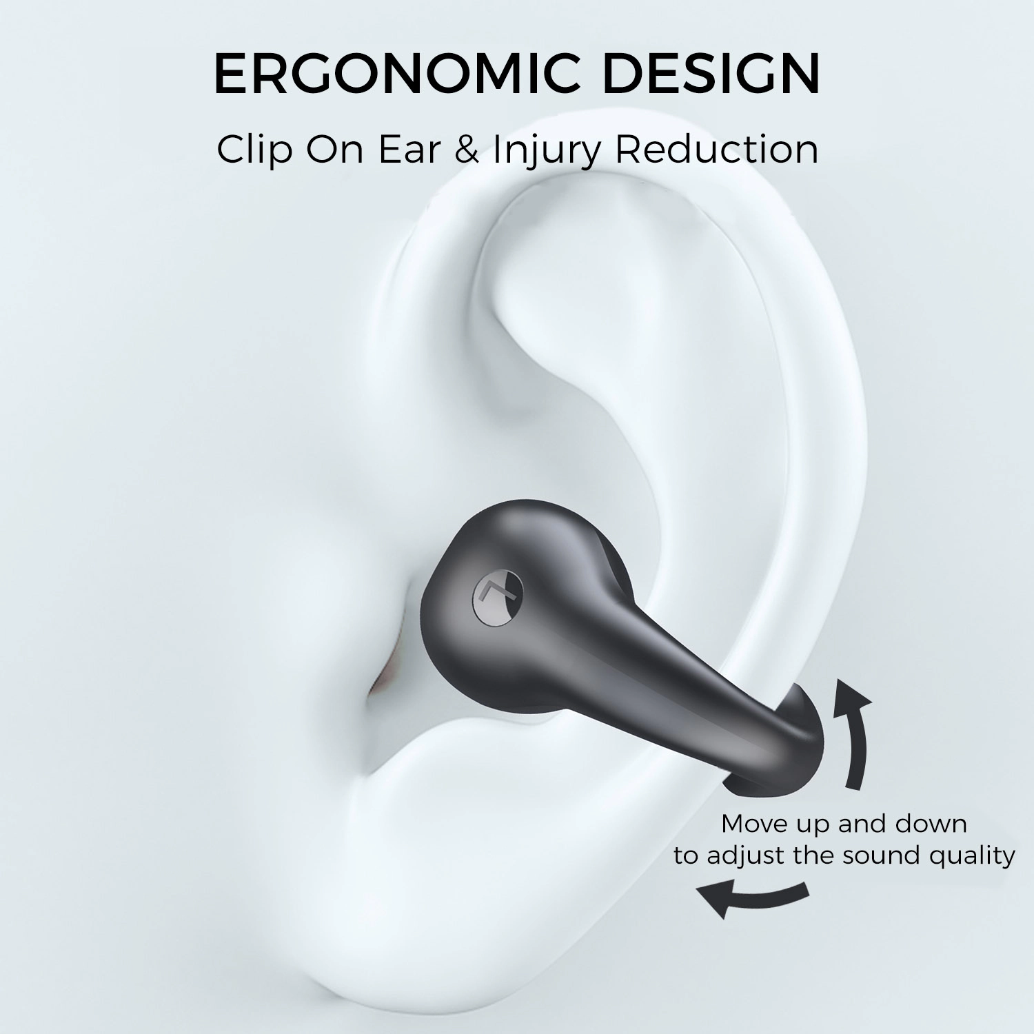 Alpha Digital - Unisex Bluetooth 5.3, Comfortable, 18Hr Playtime Clip-on Earbuds