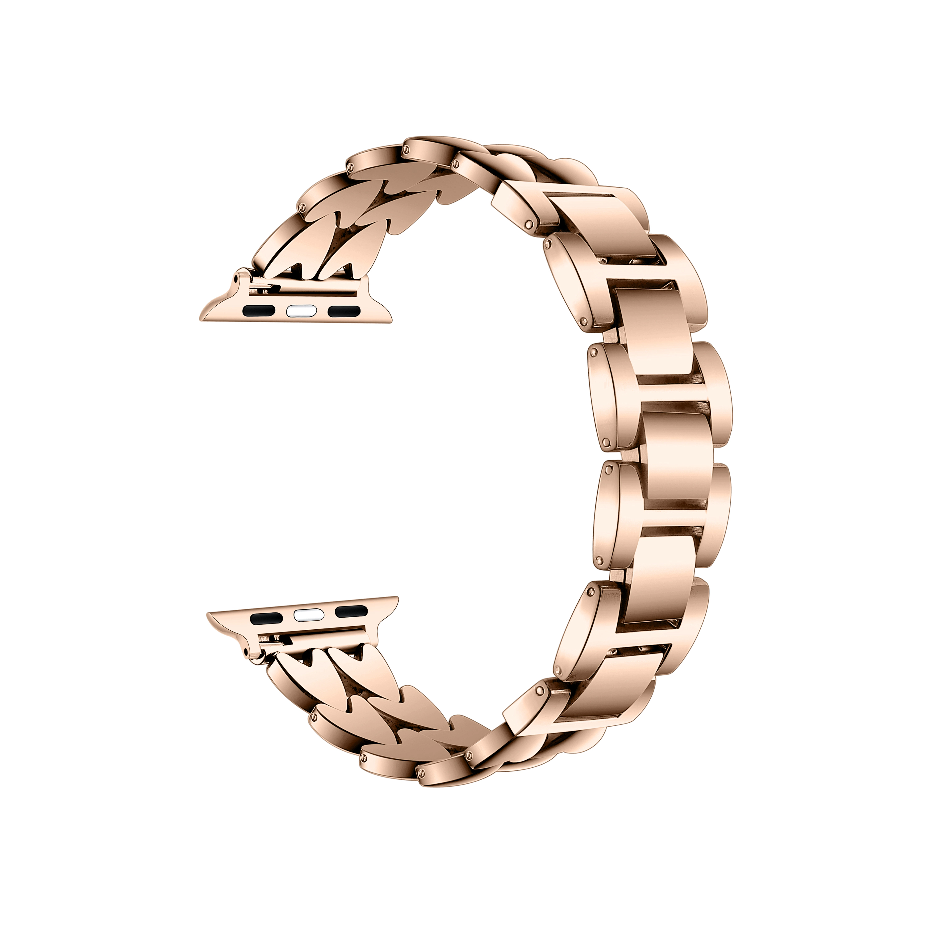 Posh Tech Womens Crush Stainless Steel Heart Band for Apple Watch