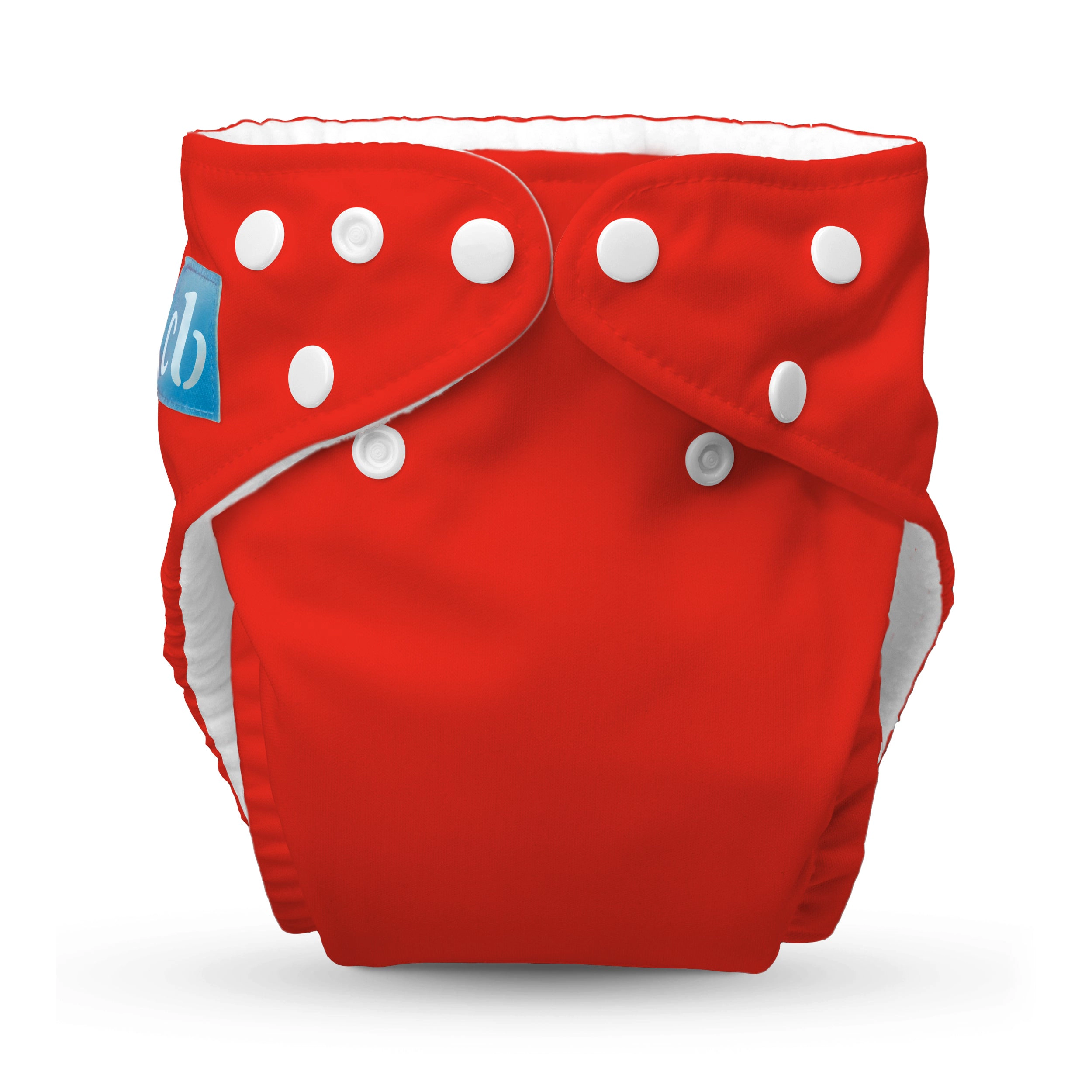 Charlie Banana One-Size Reusable Cloth Diaper with Fleece Lining and Deluxe Insert - Red