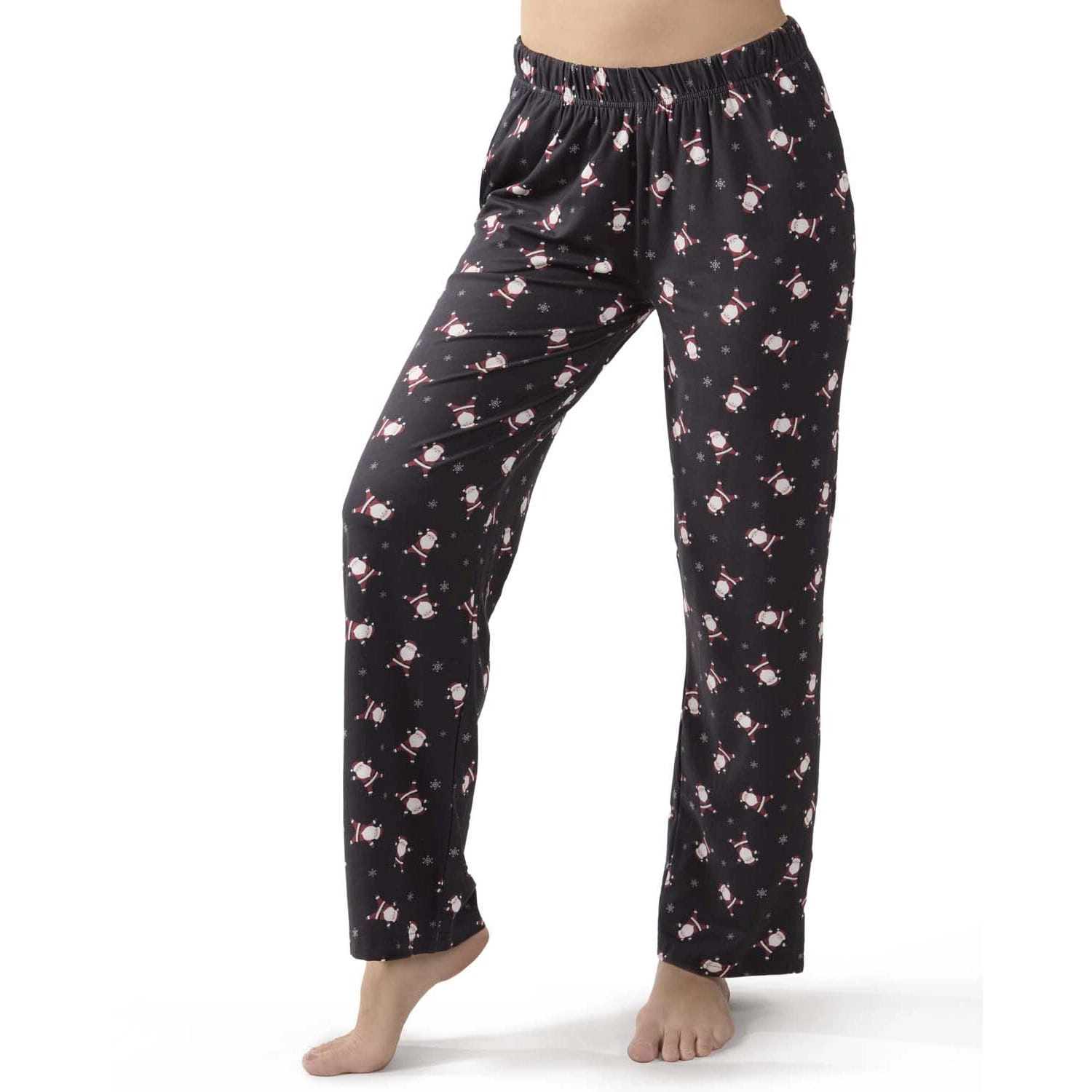 MeMoi Women's "Tossed Santa" Pull-On PJ a Bag