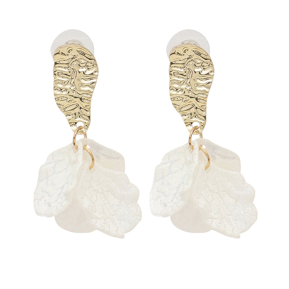 SOHI Women's Dented Drop Earrings