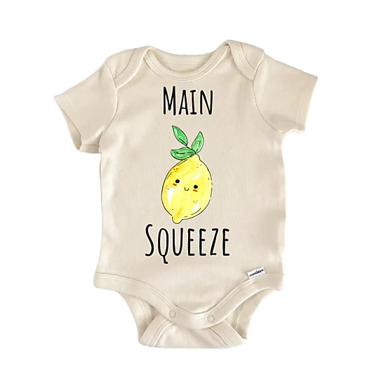 NOFO VIBES Unisex Lemon Kawaii Fruit Baby Gift Baby Bodysuit