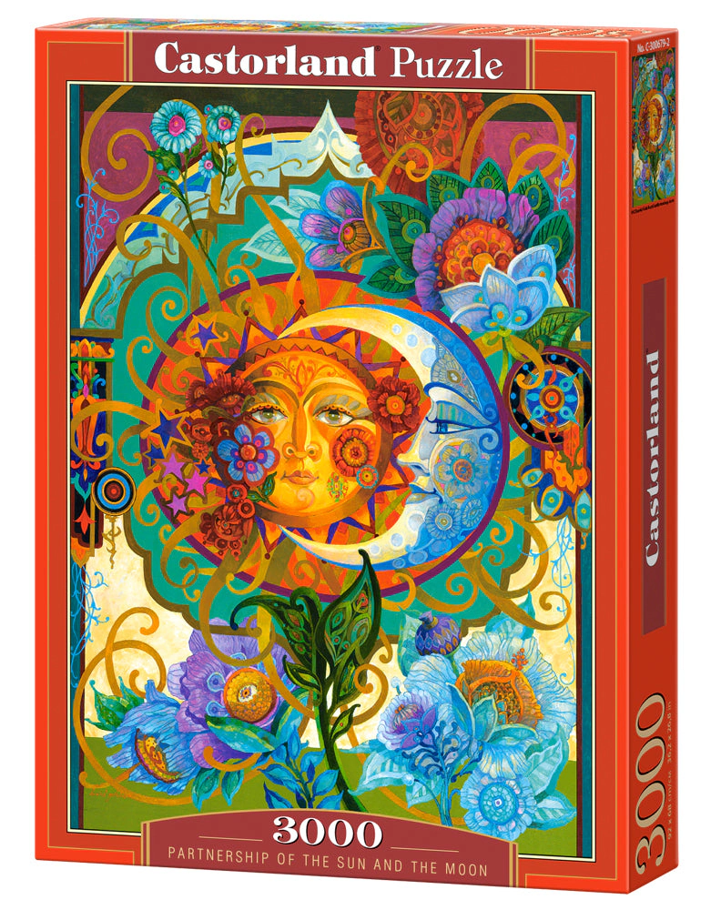 CASTORLAND 3000 Piece Jigsaw Puzzles, Partnership of the Sun and The Moon, Art. Puzzle, C-300679-2