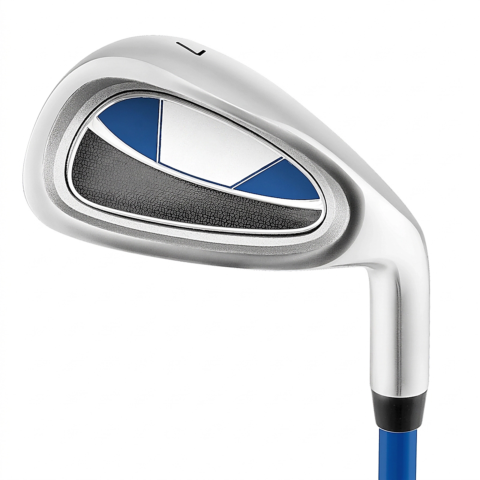 SUGIFT Junior #7 Iron Golf Club with Headcover 30-in Length Ages 11-14 Blue/Pink