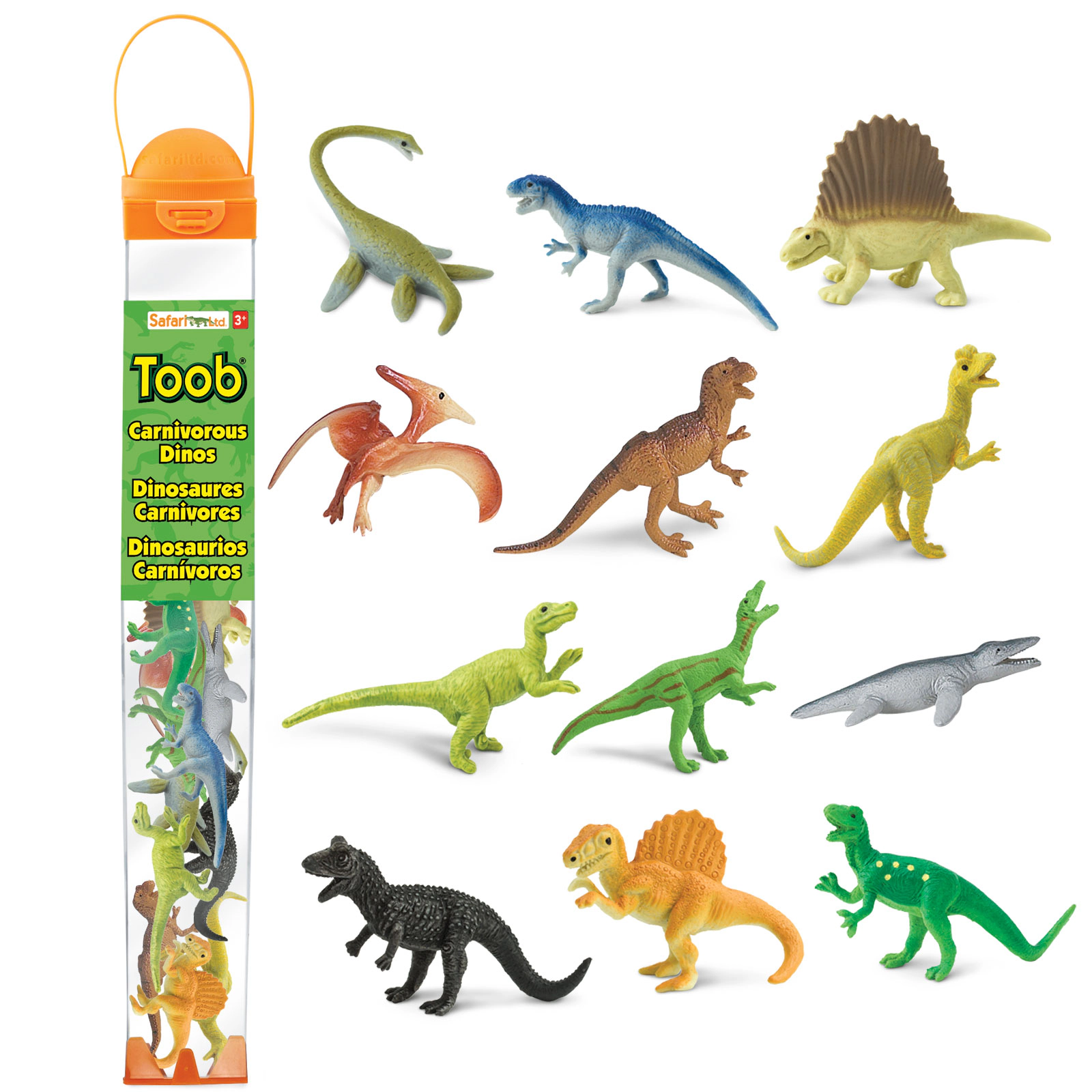 Safari Ltd. - Carnivorous Dinosaurs TOOB - contains 12 Mini Figurines
