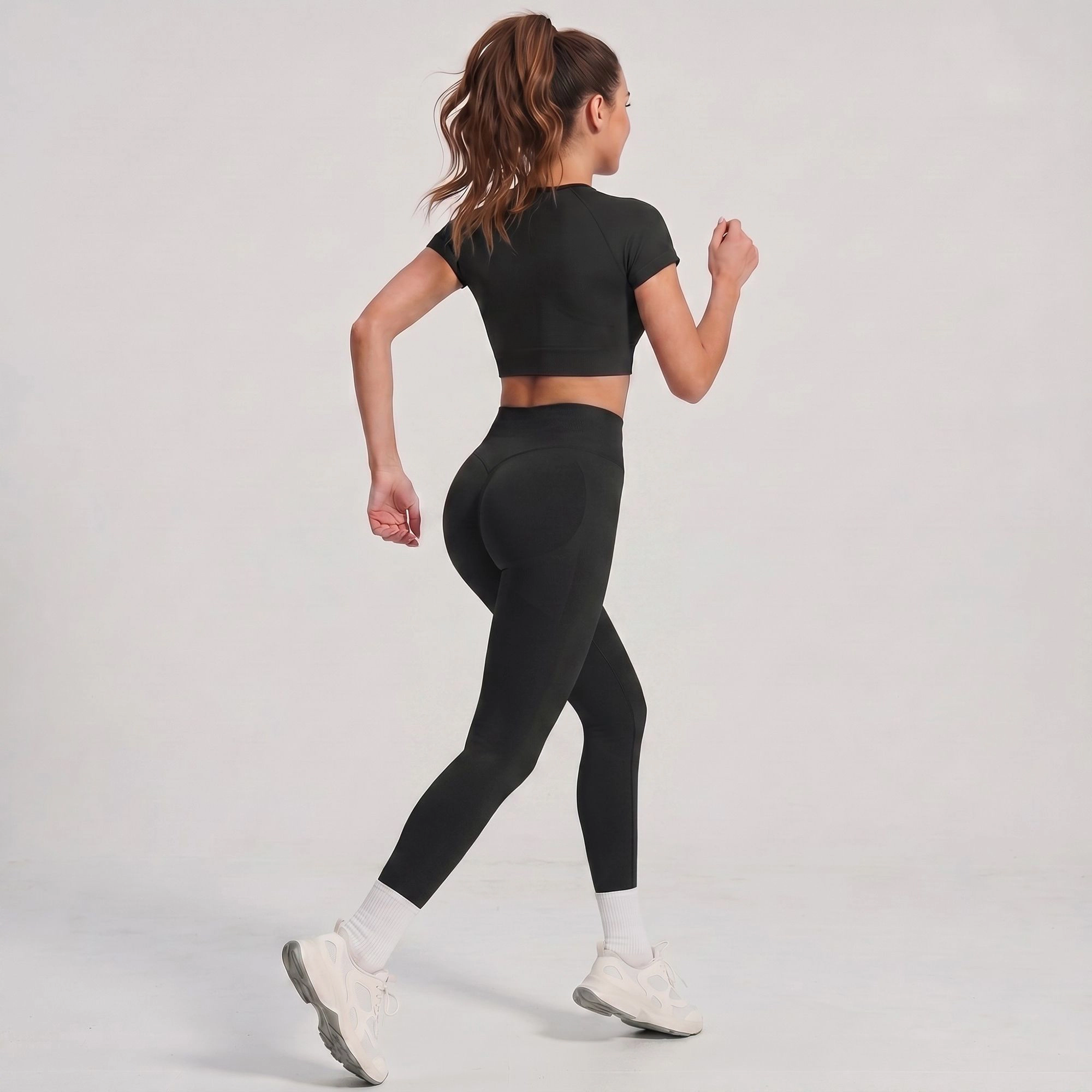 Anna-Kaci Active Women's High Waisted Butt Lifting Yoga Leggings Tummy Control Workout Pants