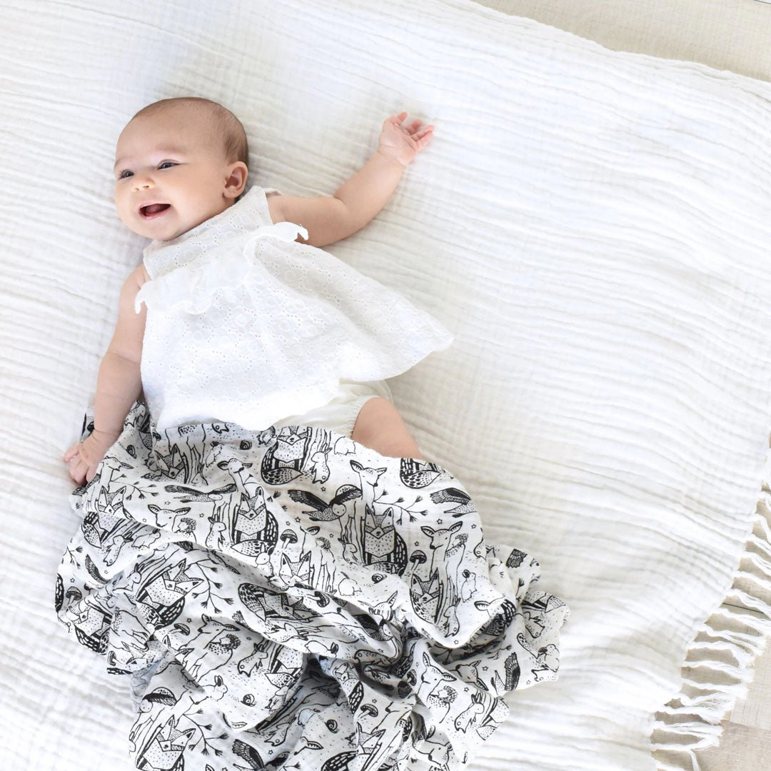 Wee Gallery Organic Muslin Swaddle Blanket - 48 x