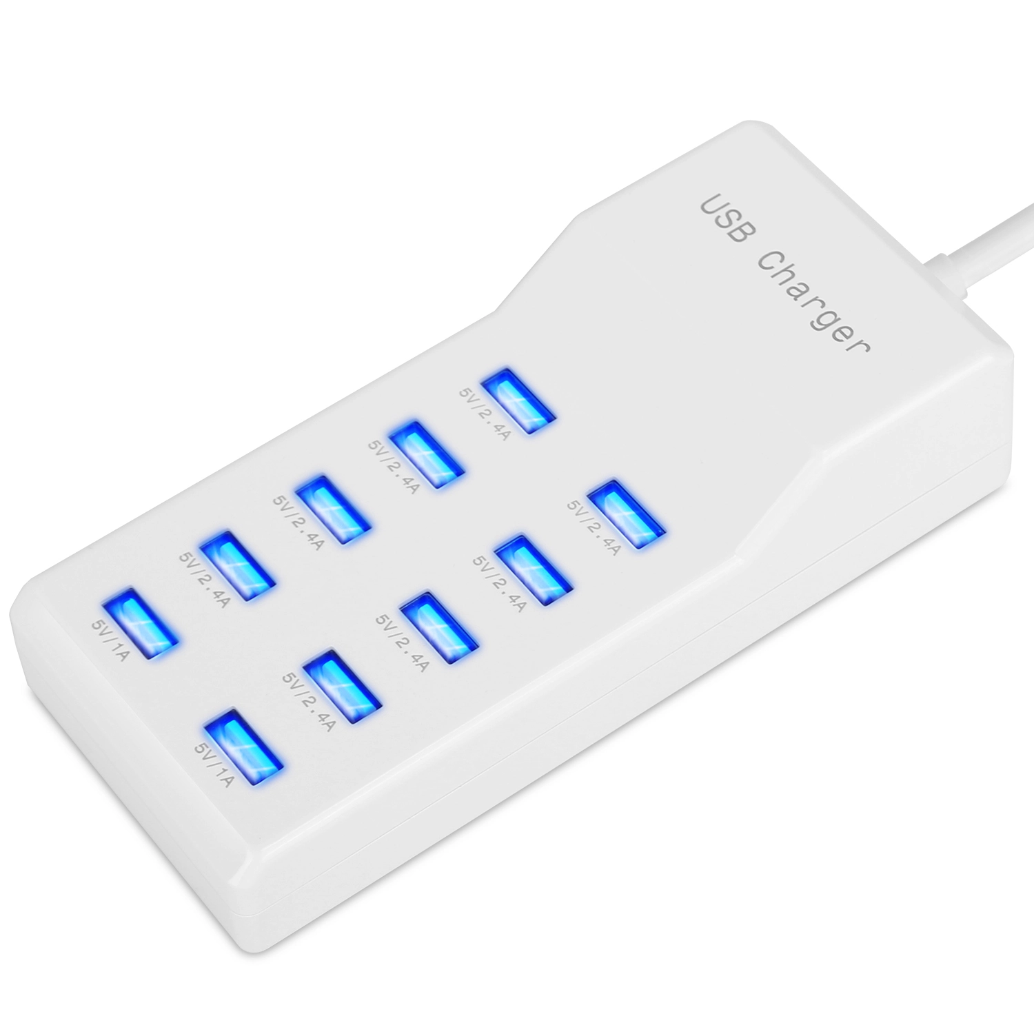 GBruno 10-Port 50W Fast Charging Station Hub