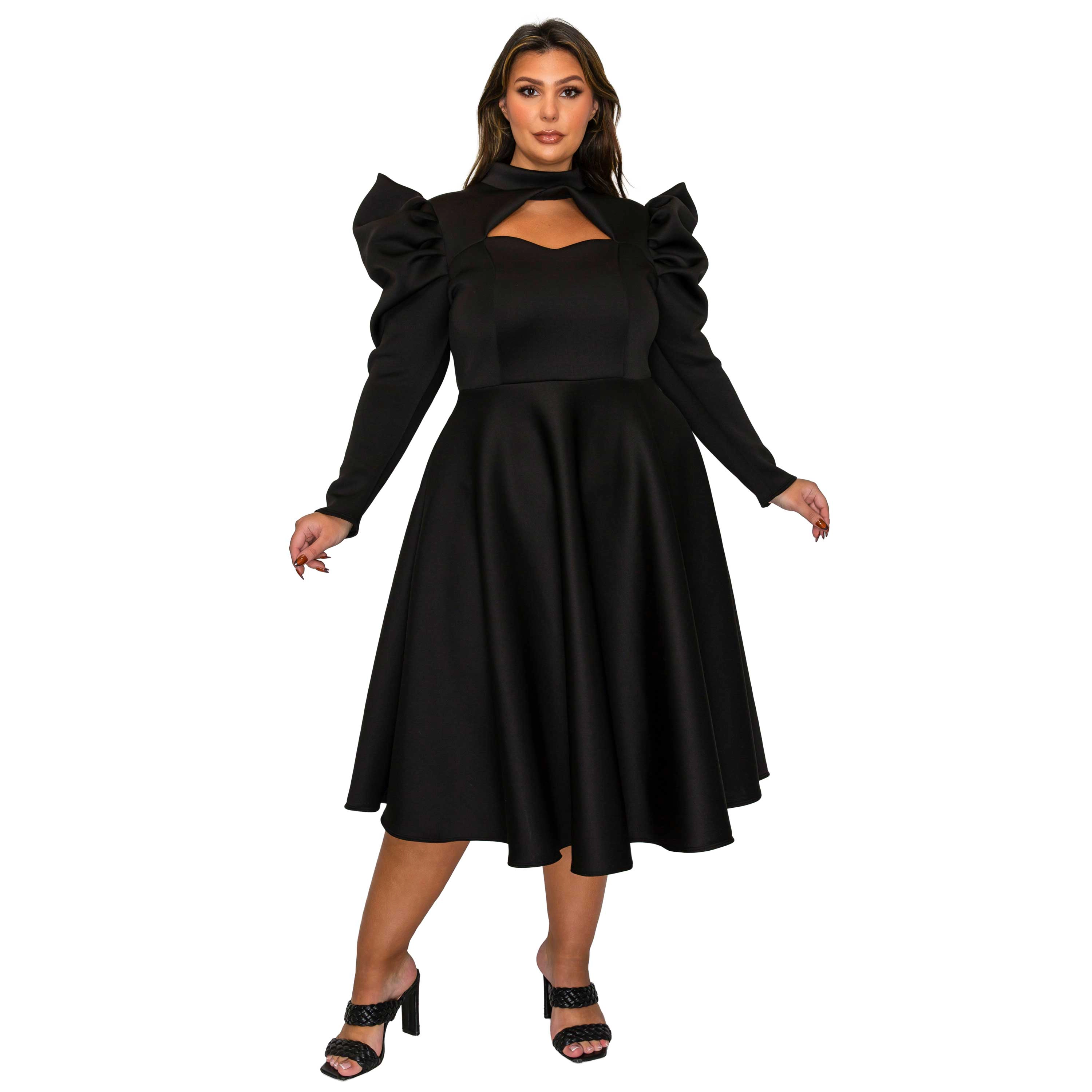 L I V D Women's Plus Isabella Neoprene Statement Dress