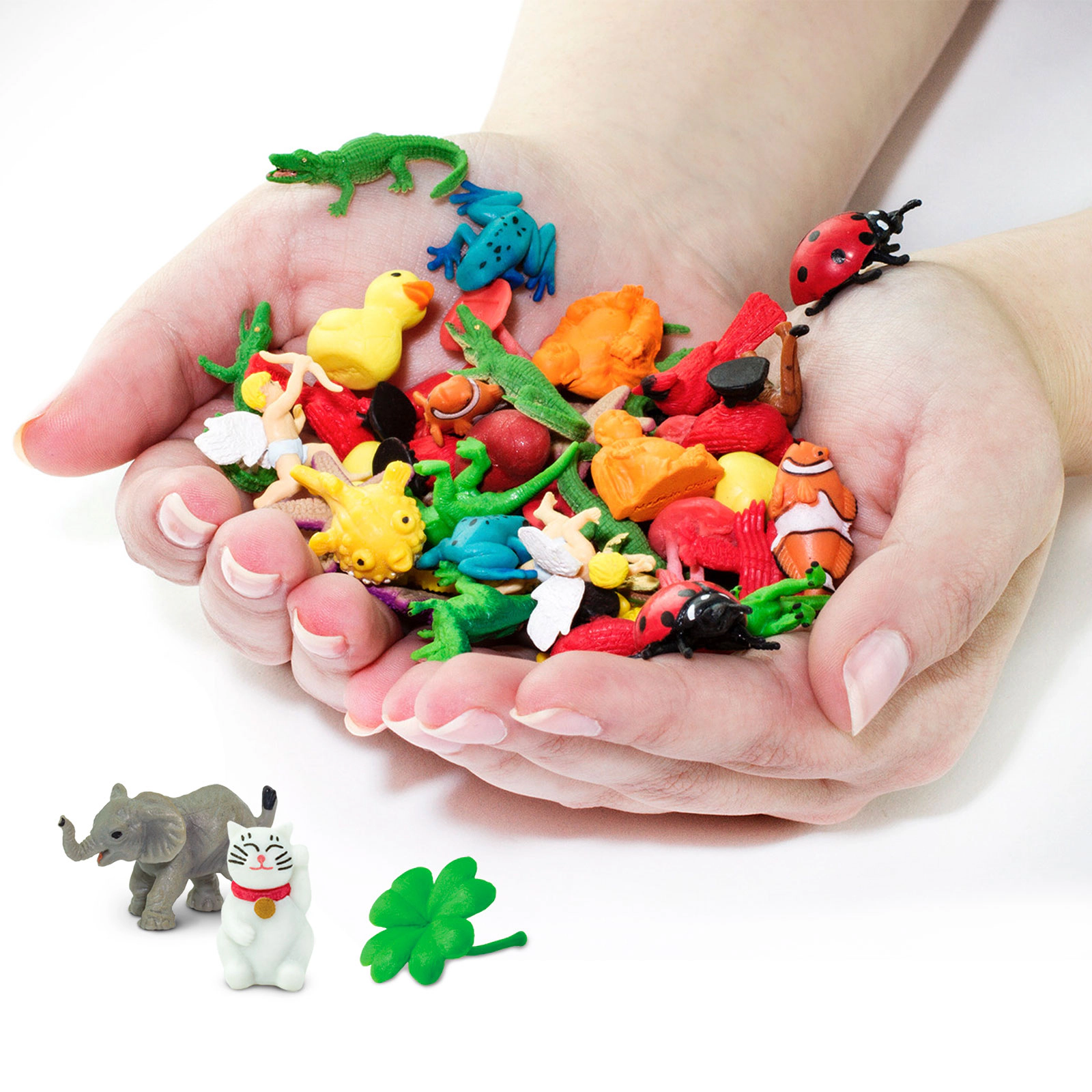 Safari Ltd. - Lucky Fun Pack - 8 Mini Toy Figurines for Kids