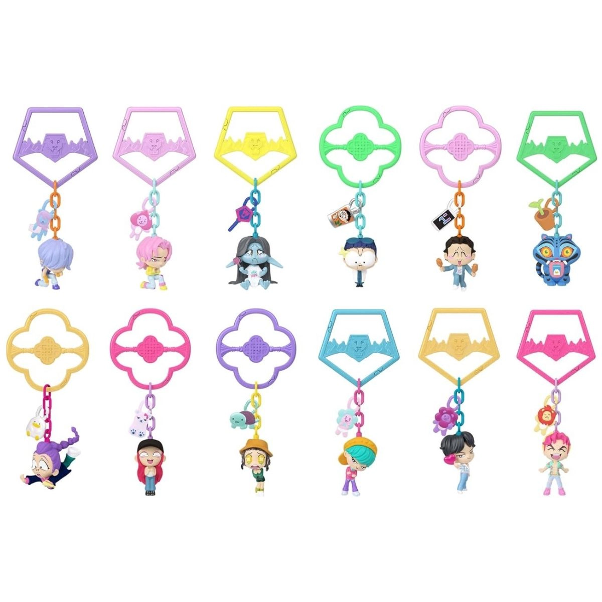Mattel K-Pop Demon Hunter Hello Friend Mini Reveal Doll Mystery Backpack Clip  - 1 Clip