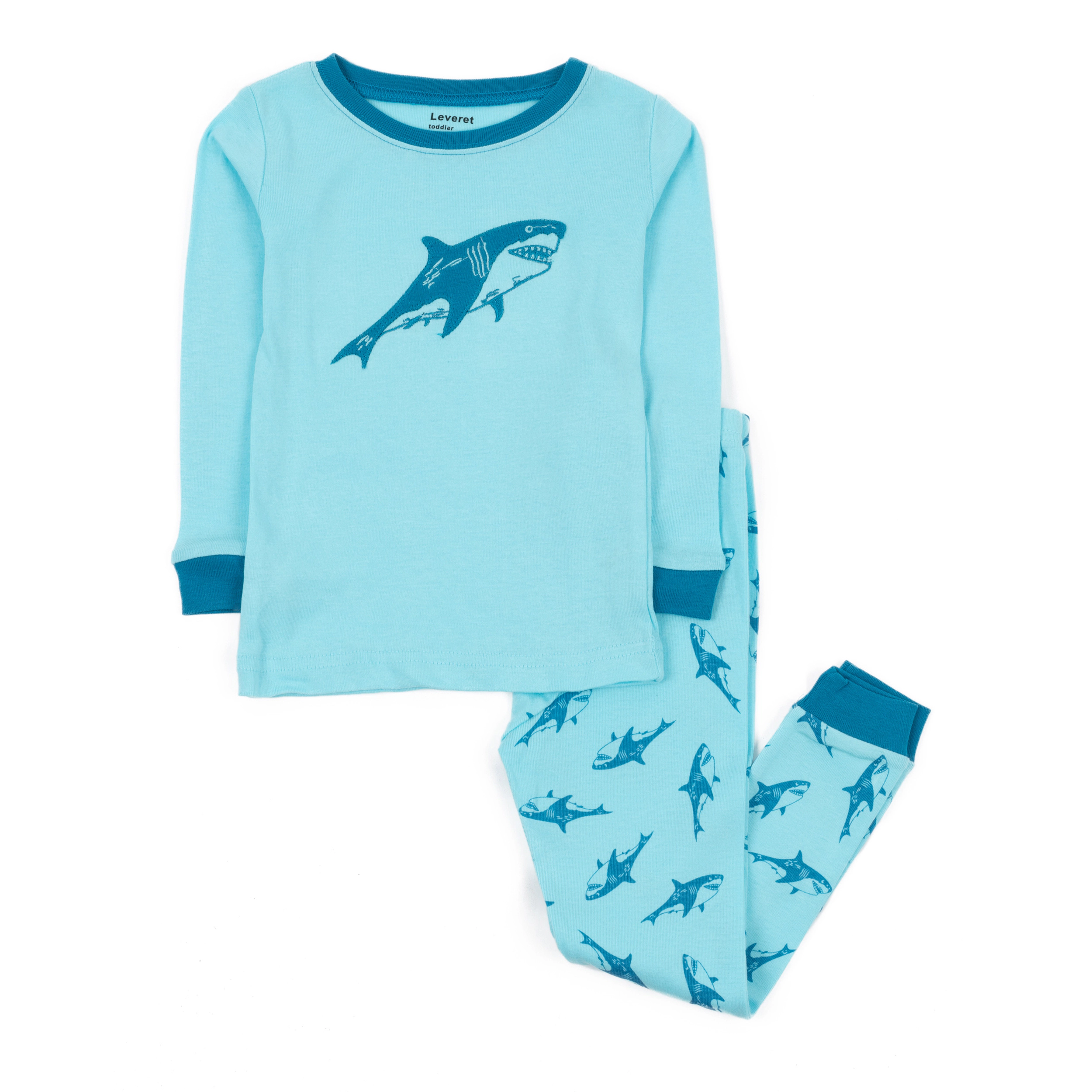 Leveret Baby/Toddler/Kids 2-pc Cotton Snug Fit Sea Life Pajamas