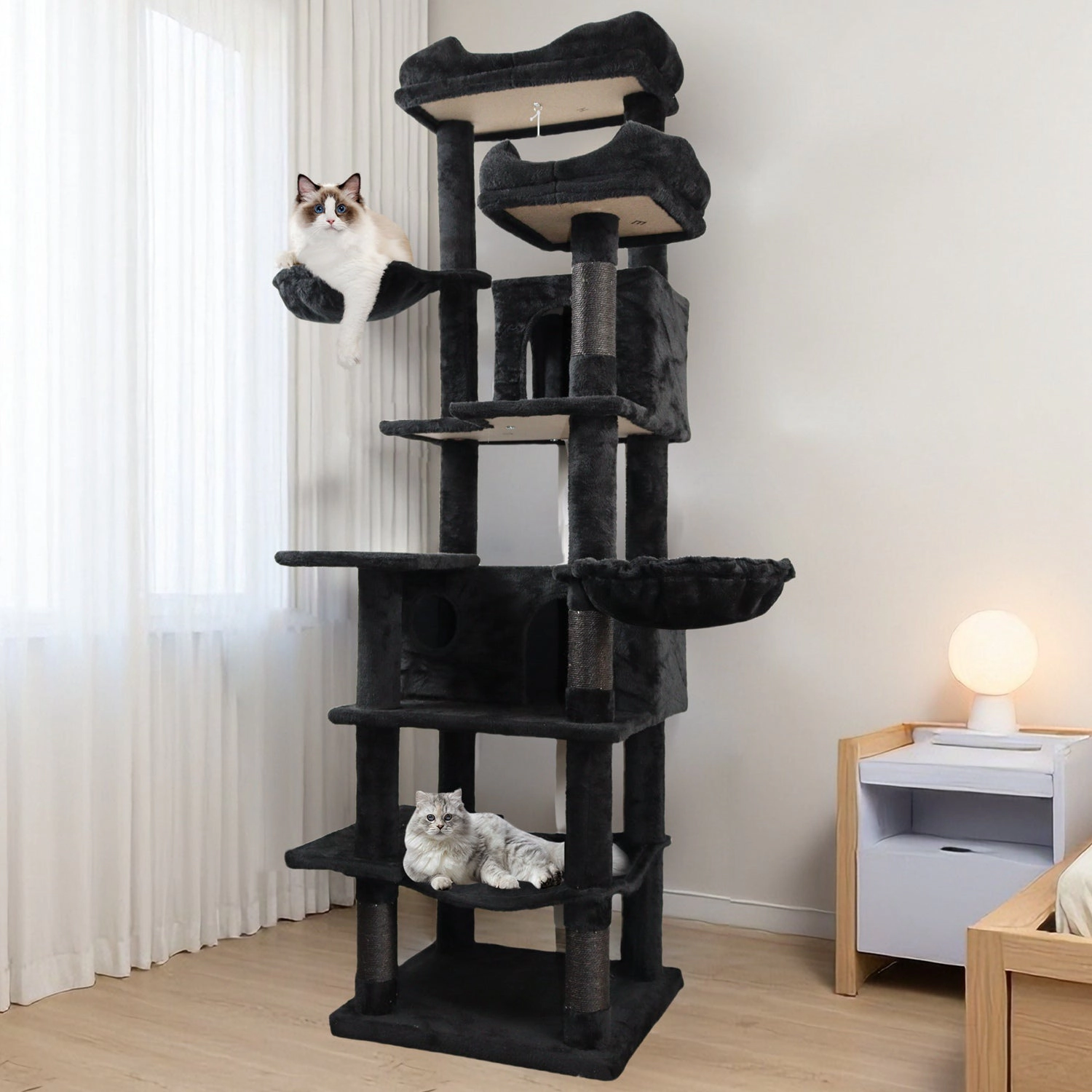 GBruno 68in Multi-Level Cat Tree Tower