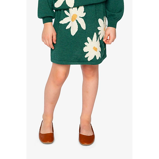 Deux par Deux Girls Daisy Jacquard Knitted Skirt