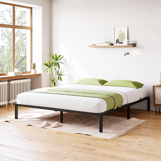 BebreezChic Full Size 8-Inch Modern Metal Under-Bed Storage Platform ...