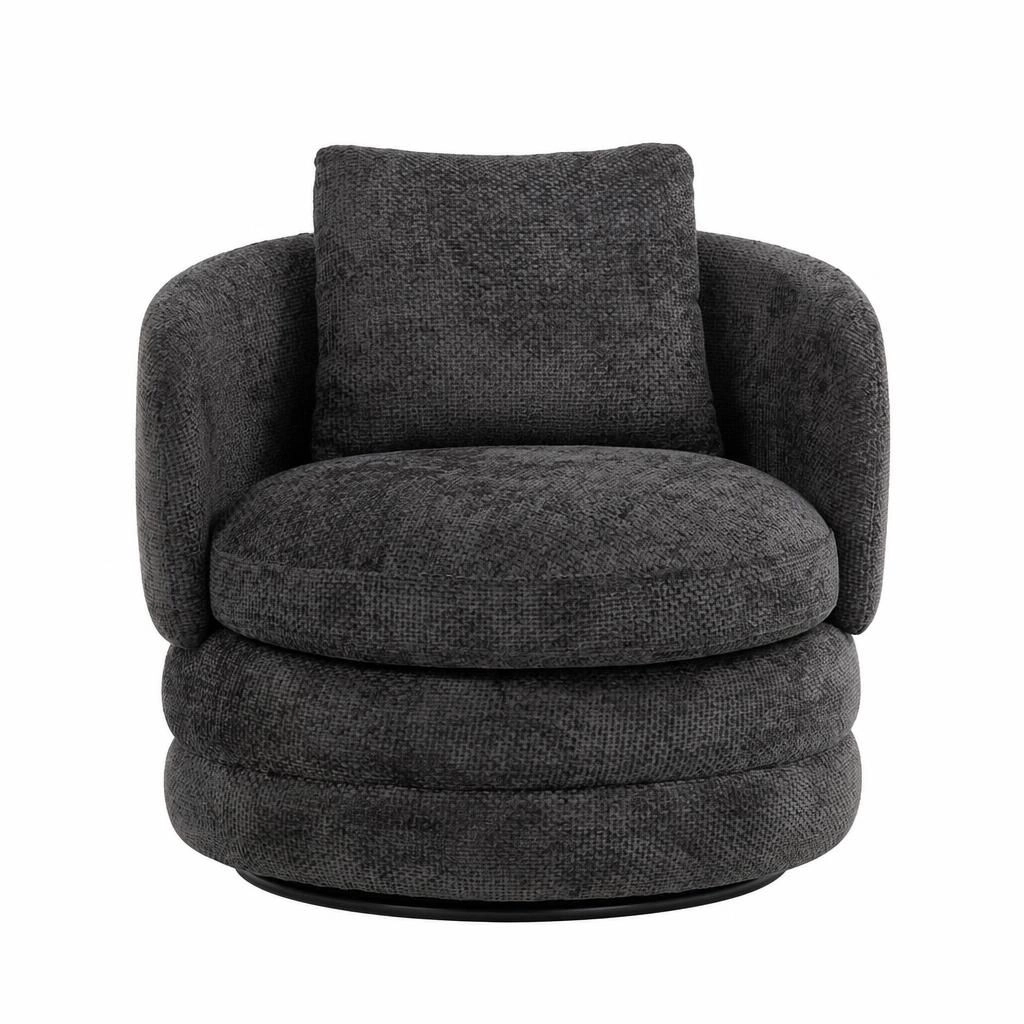 GOODSILO Low Profile Upholstered Armless Accent Chair