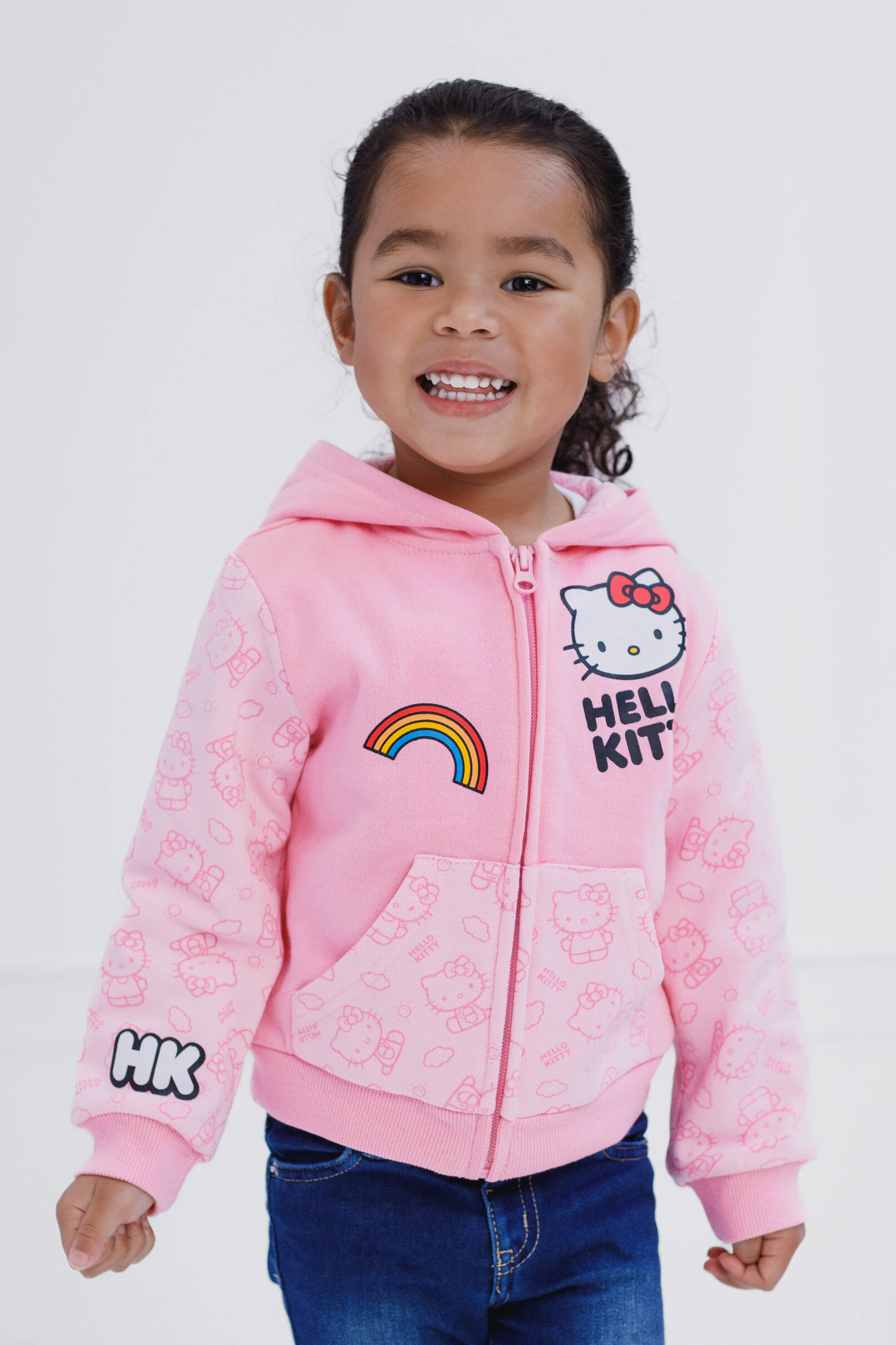 Hello Kitty Girls' Cosplay Fleece Zip-Up Hoodie