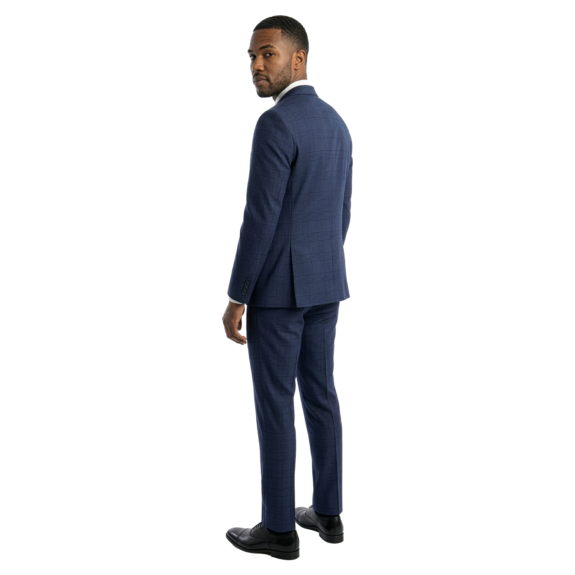 Tazzio Men's Ultra Slim Fit Window Plaid 3-Pc. Suit Set