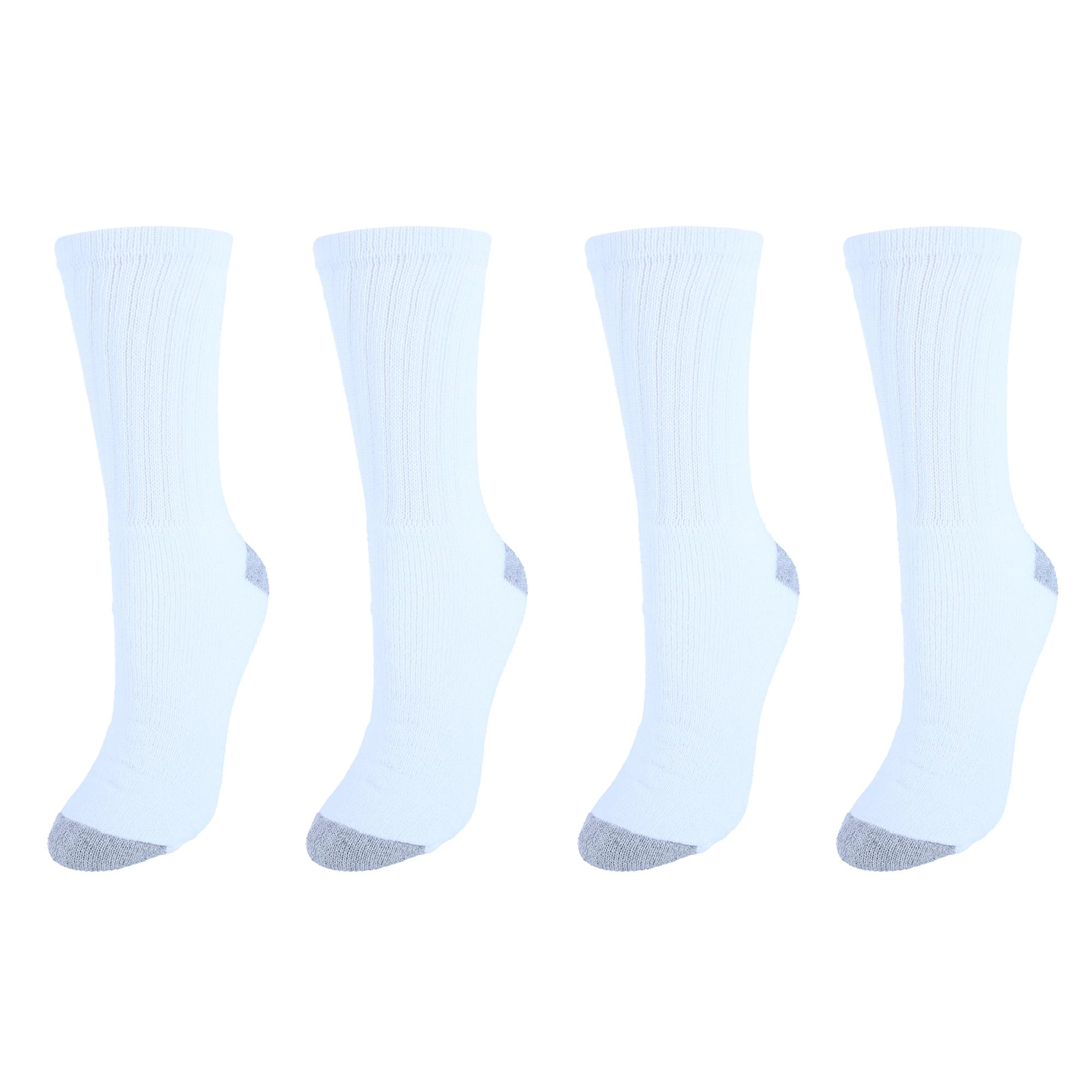 CTM Women's Soft Crew Sport Socks (Pack of 4)