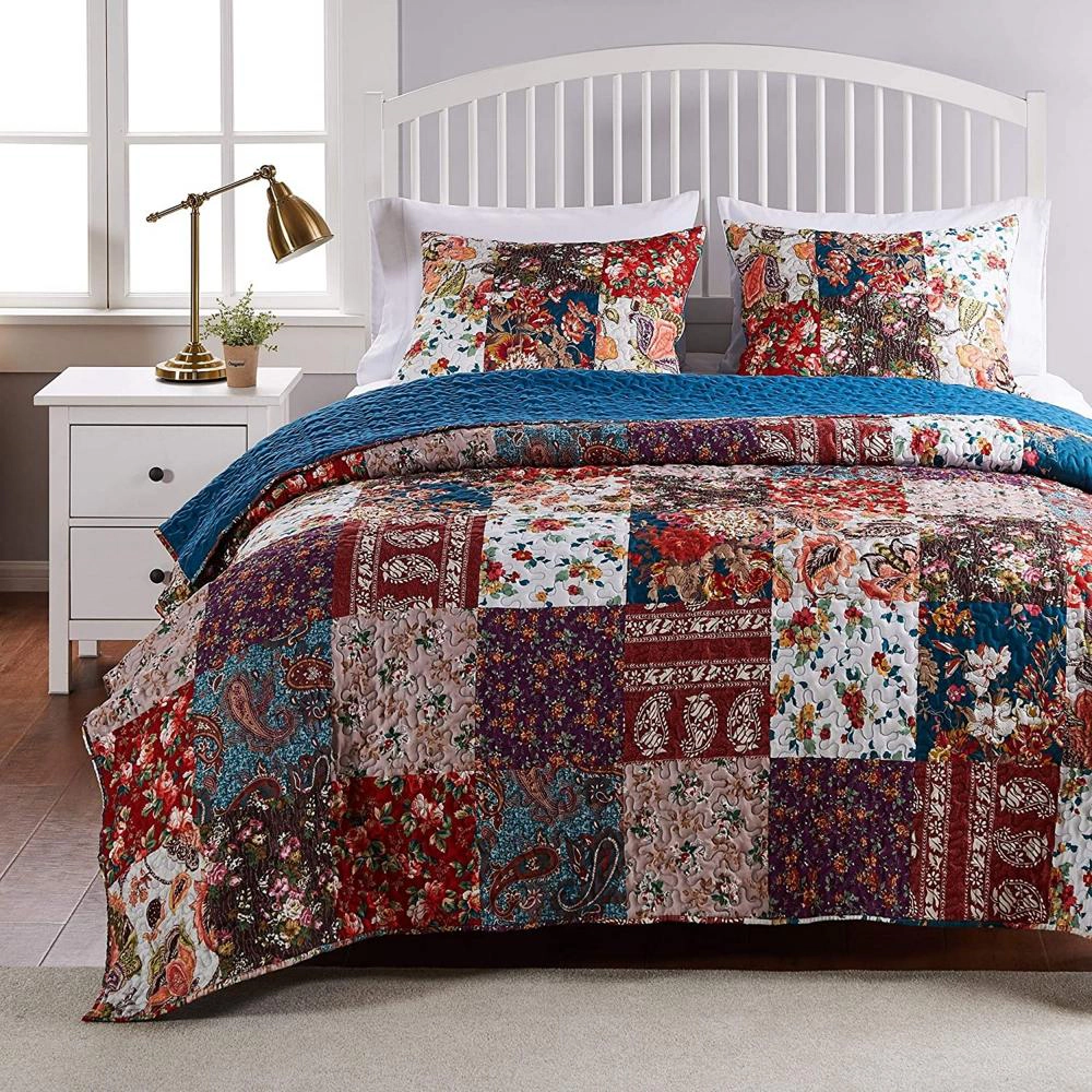 Greenland Home Fashions Barefoot Bungalow Poetry Pillow Sham King 20x36 Classic