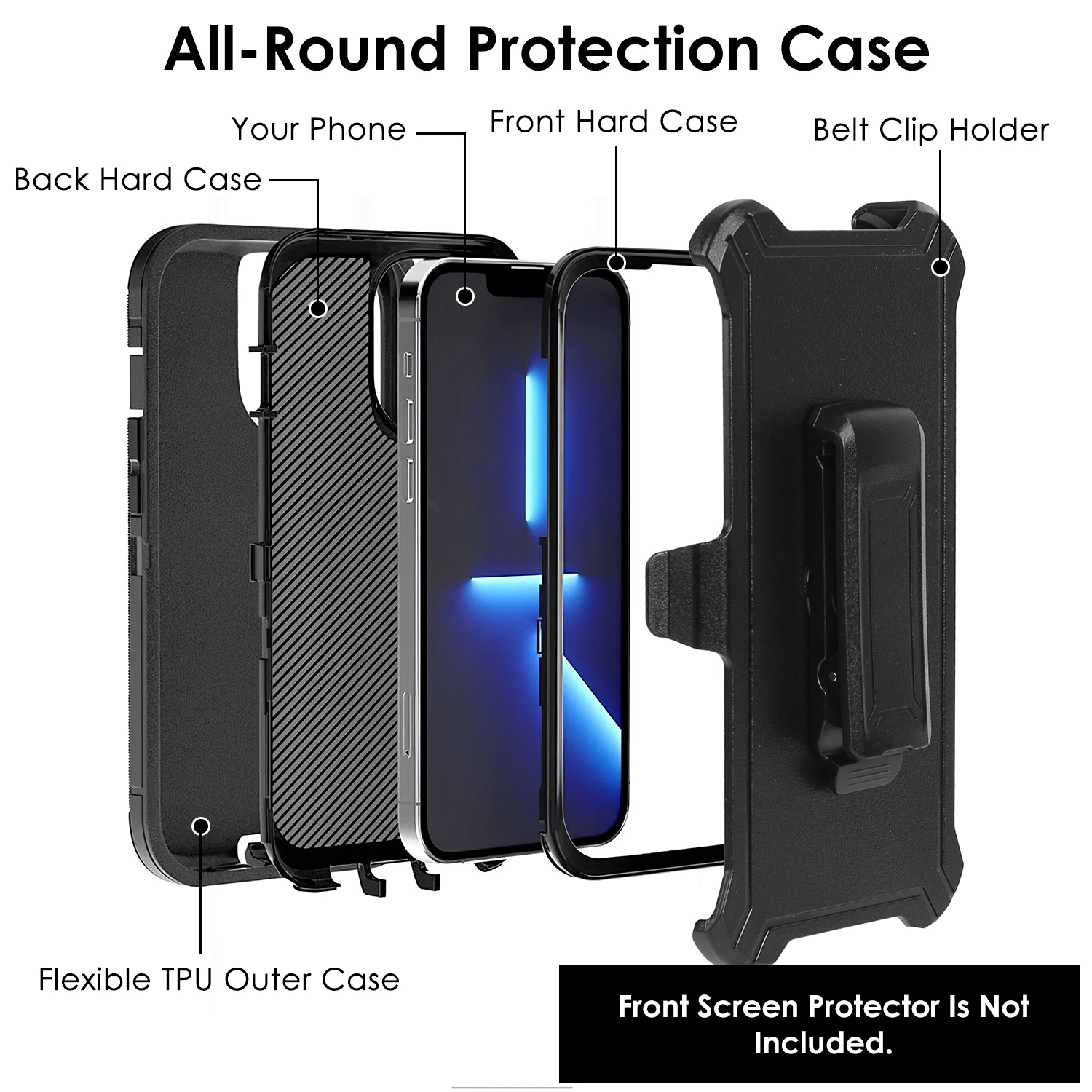 GBruno Shockproof Phone Case With Belt Clip